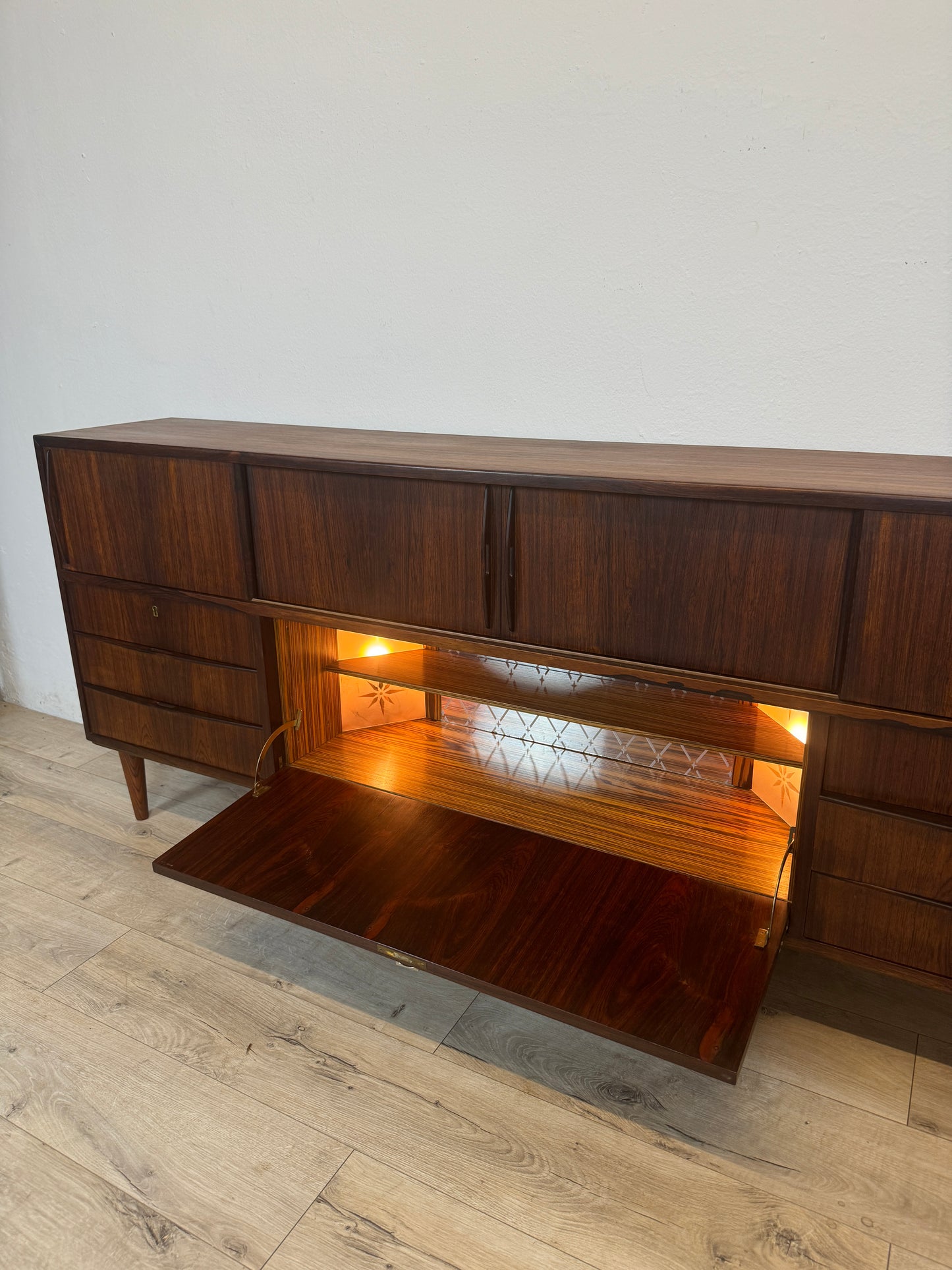 Sideboard danese in palissandro anni 60