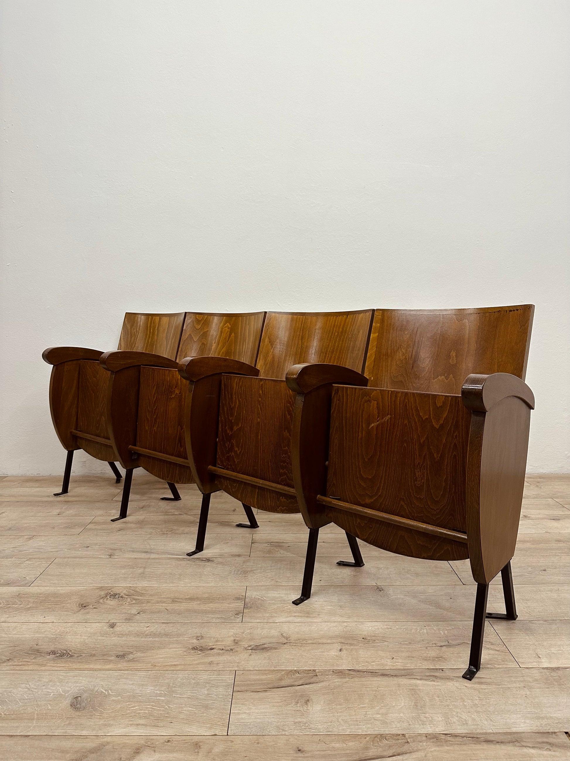 Sedie da cinema da 4 posti, anni 70