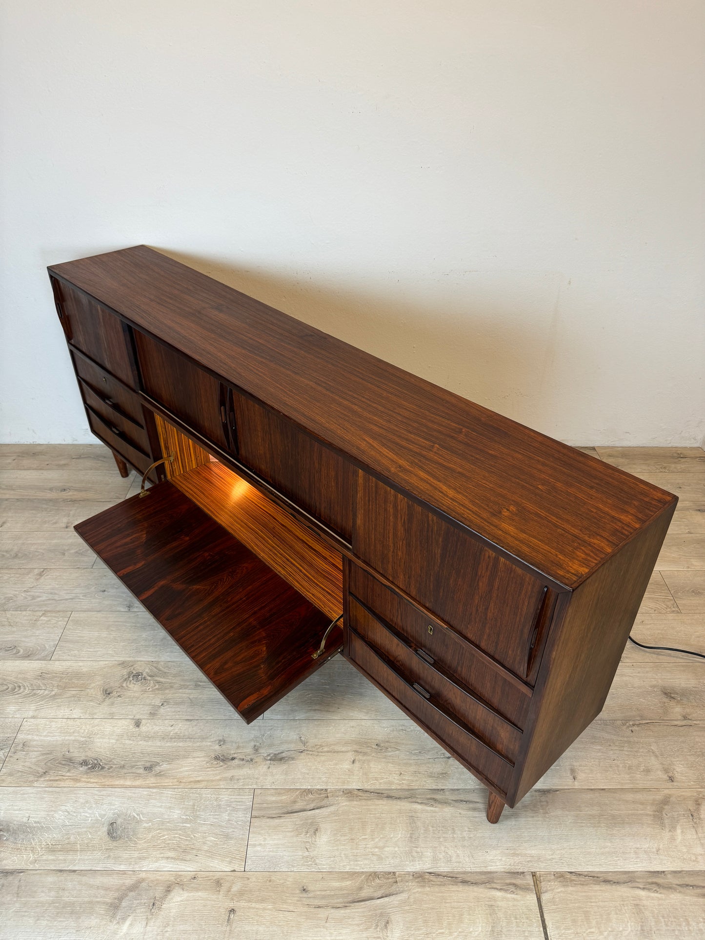 Sideboard danese in palissandro anni 60
