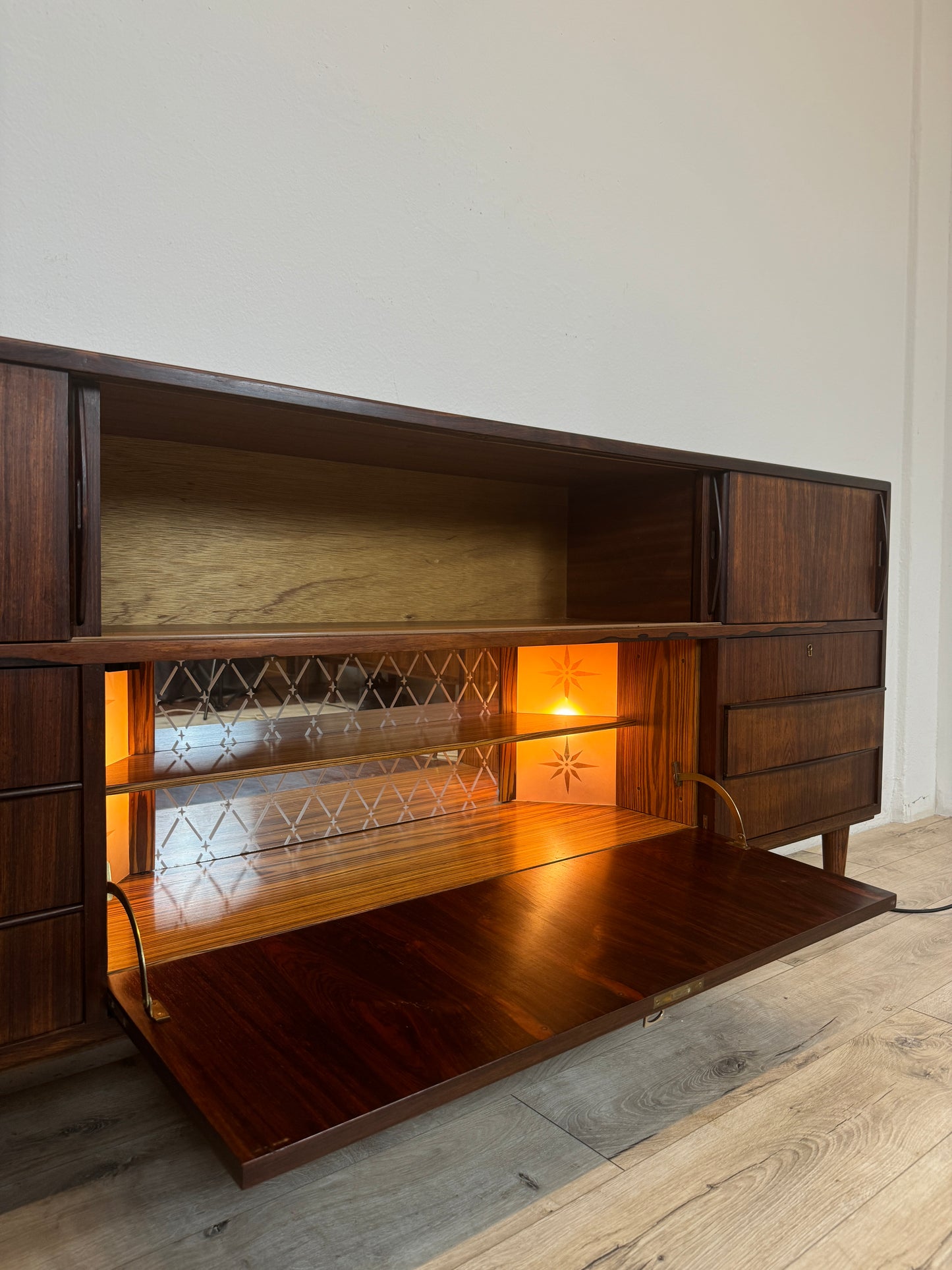 Sideboard danese in palissandro anni 60