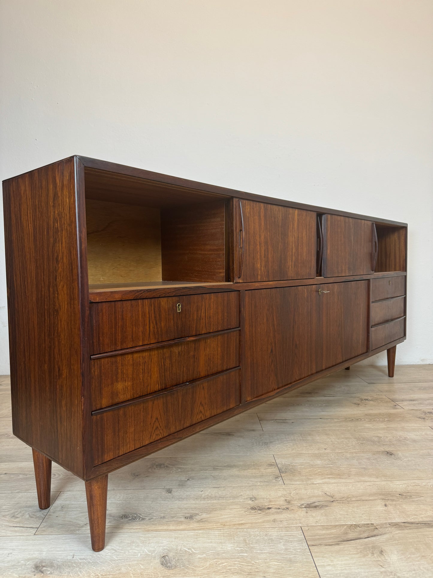 Sideboard danese in palissandro anni 60