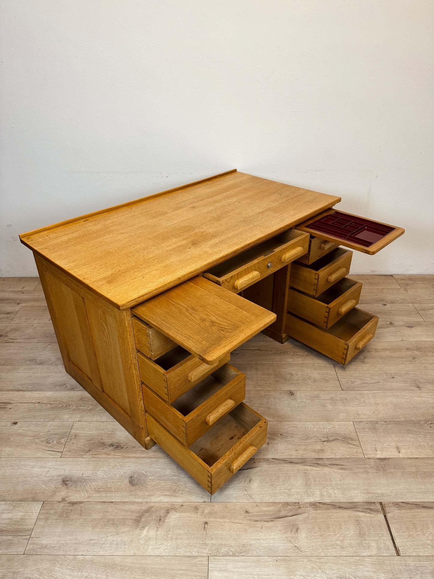 Scrivania in rovere anni 50