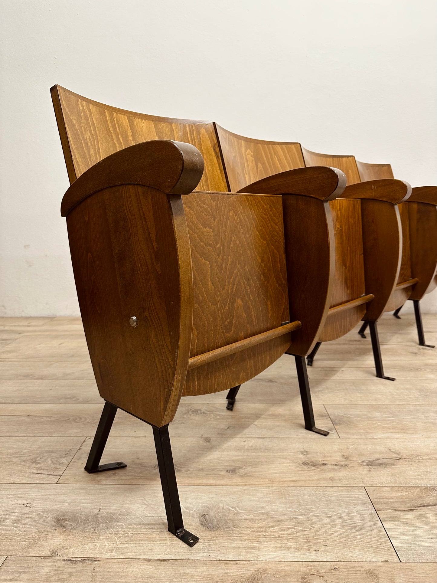 Sedie da cinema da 4 posti, anni 70