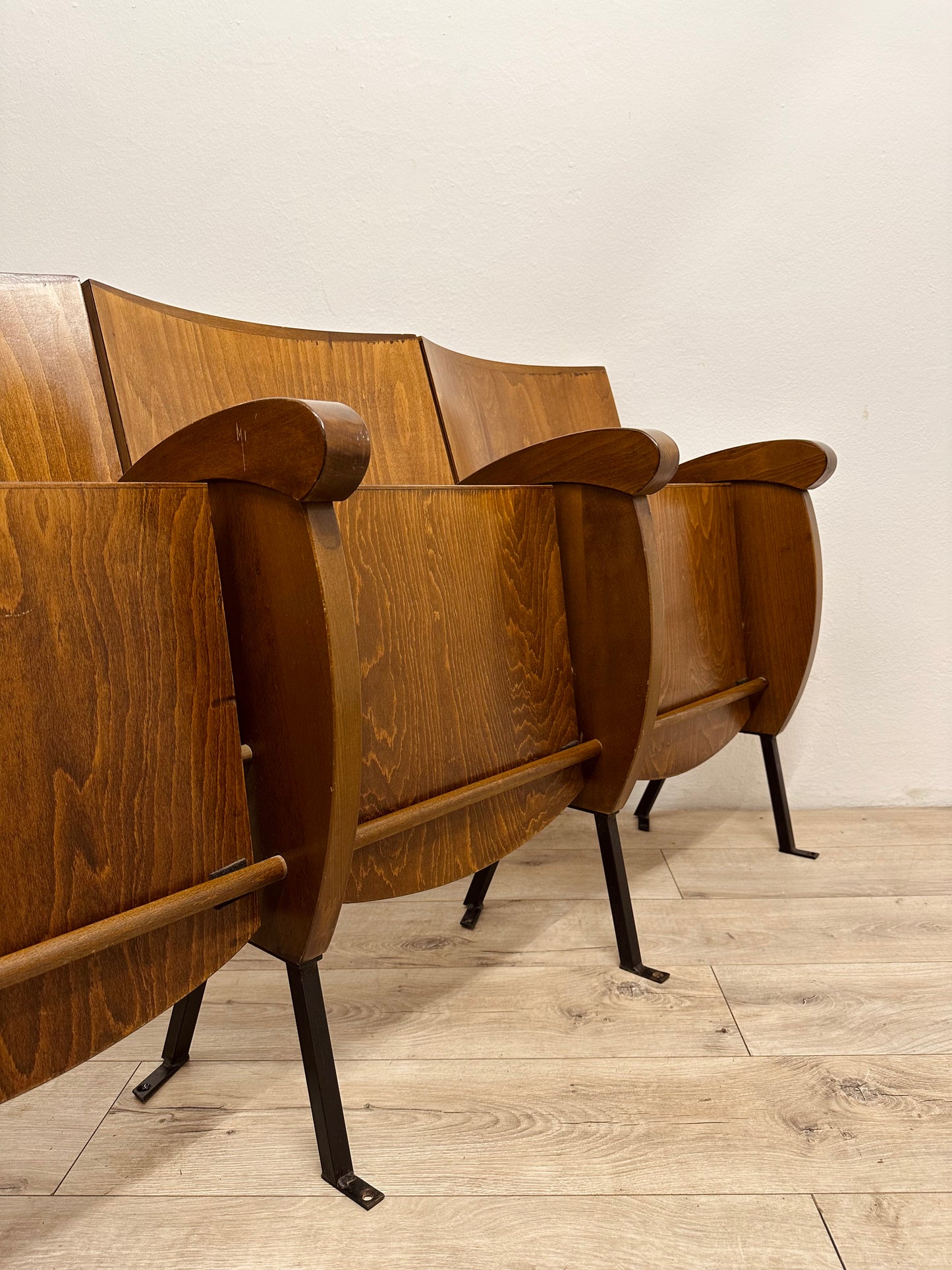 Sedie da cinema da 4 posti, anni 70