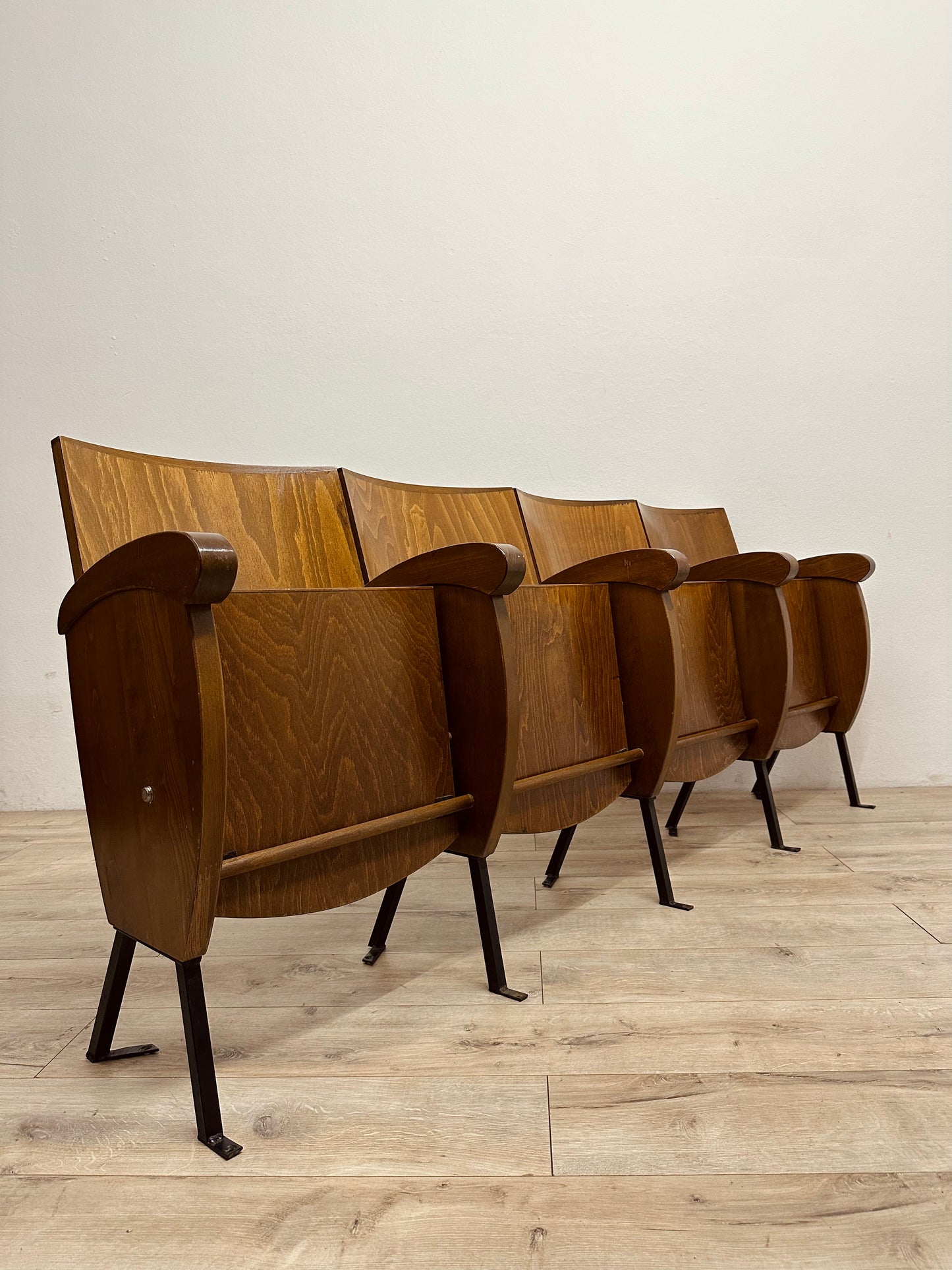 Sedie da cinema da 4 posti, anni 70
