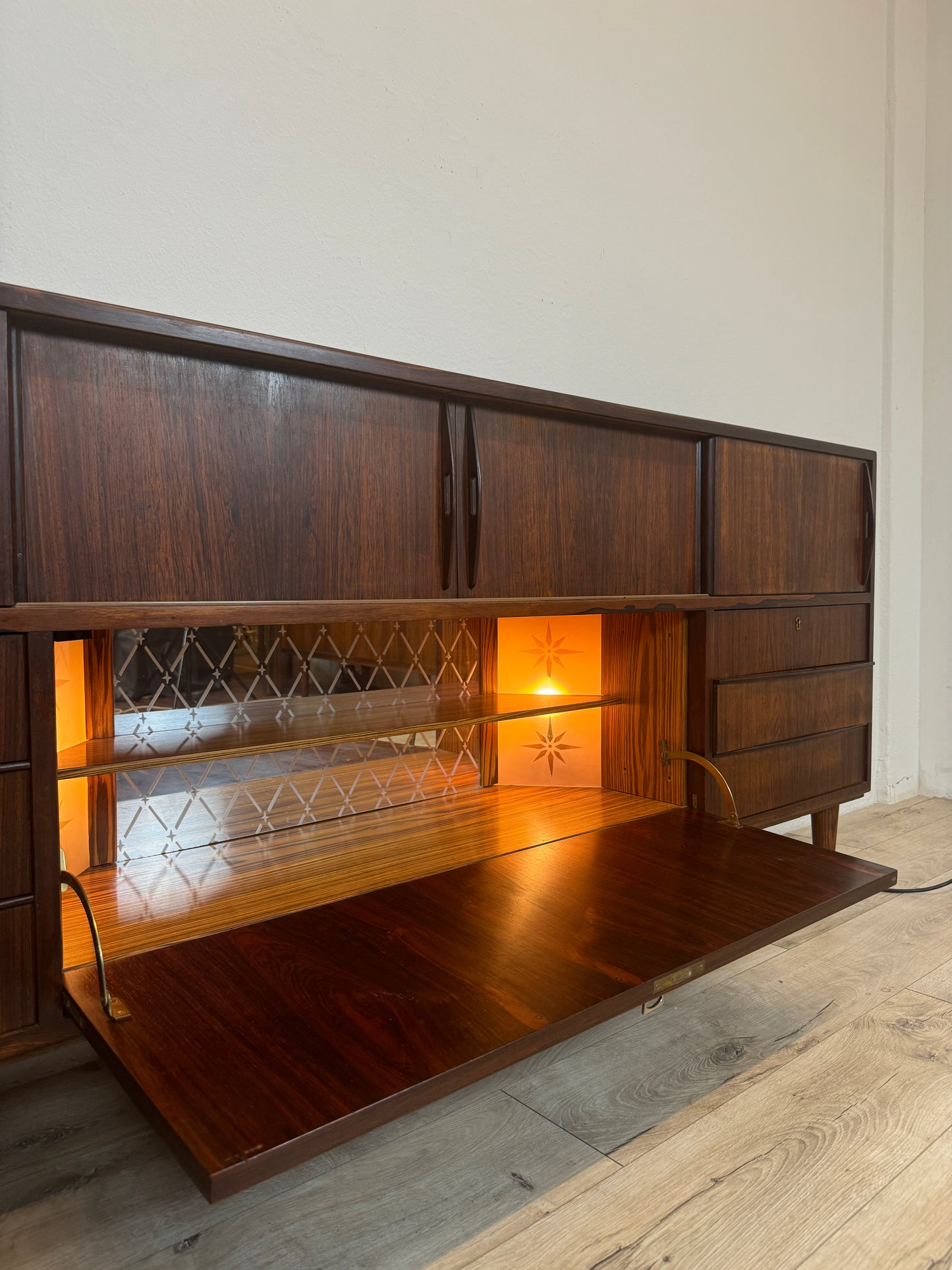 Sideboard danese in palissandro anni 60