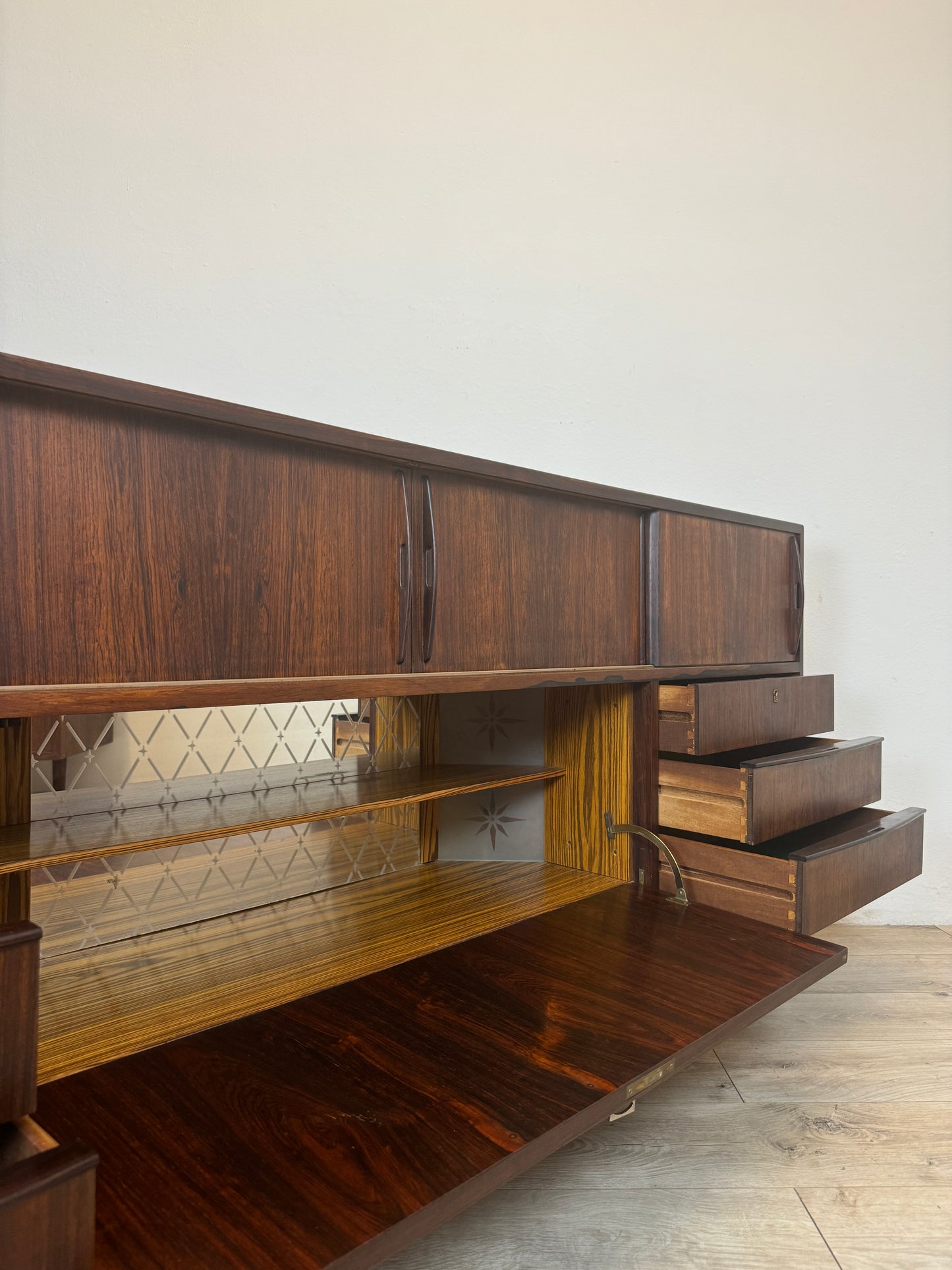 Sideboard danese in palissandro anni 60