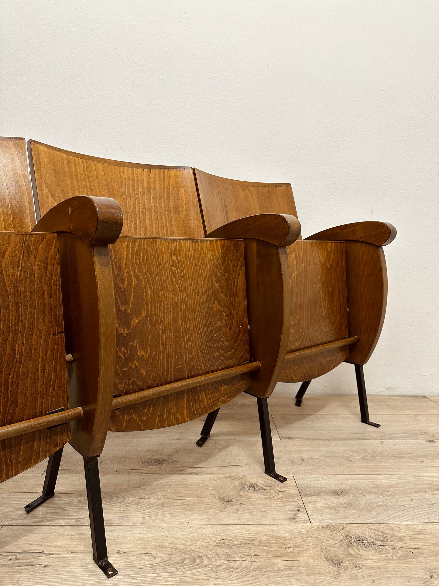 Sedie da cinema da 4 posti, anni 70