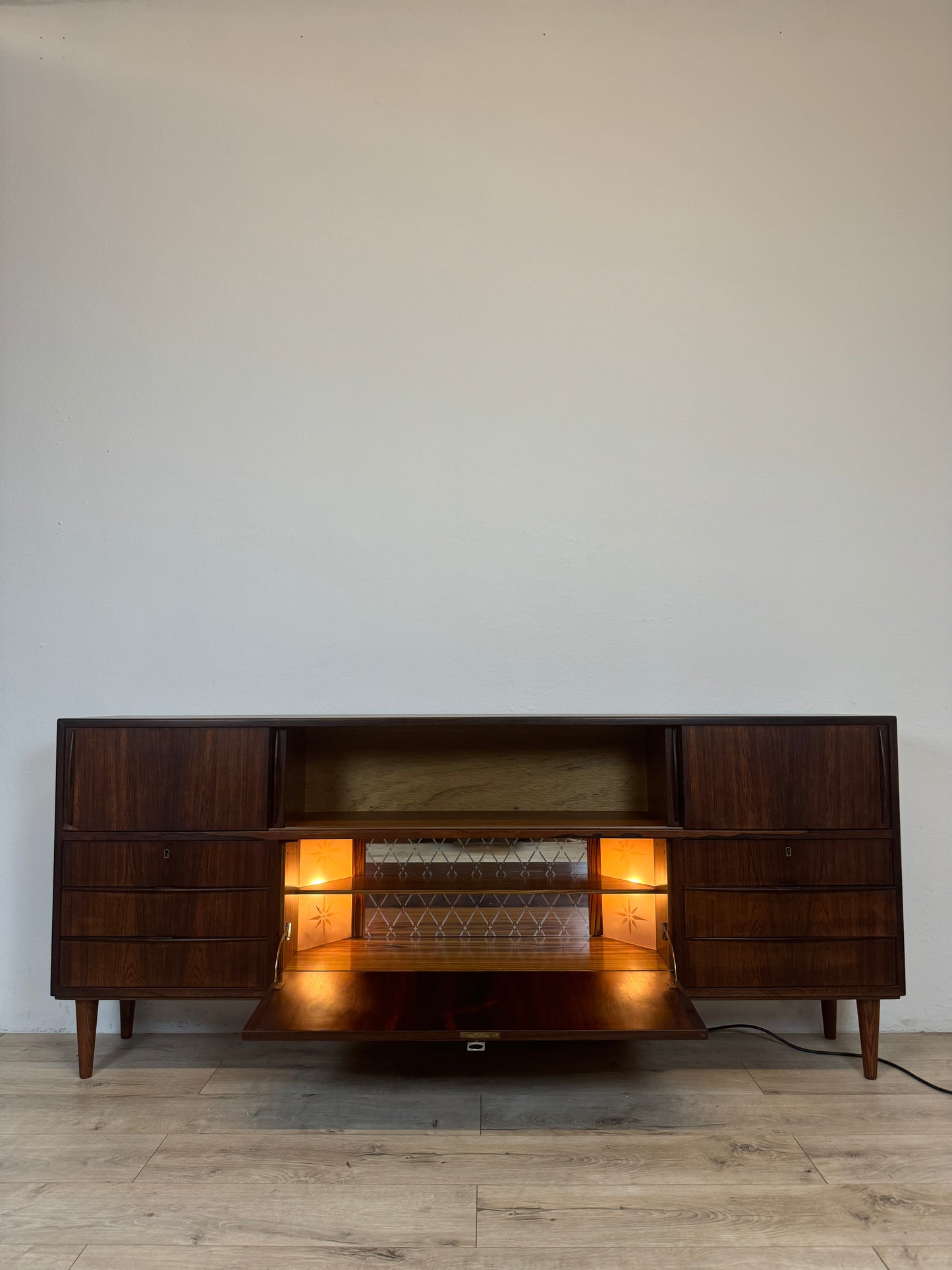 Sideboard danese in palissandro anni 60