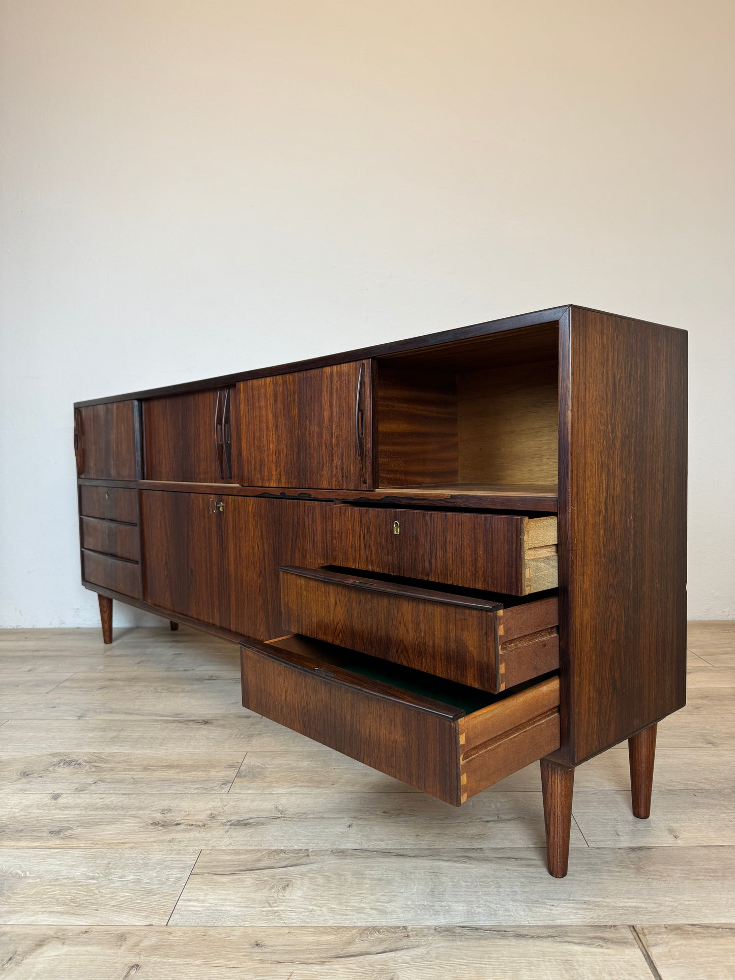Sideboard danese in palissandro anni 60