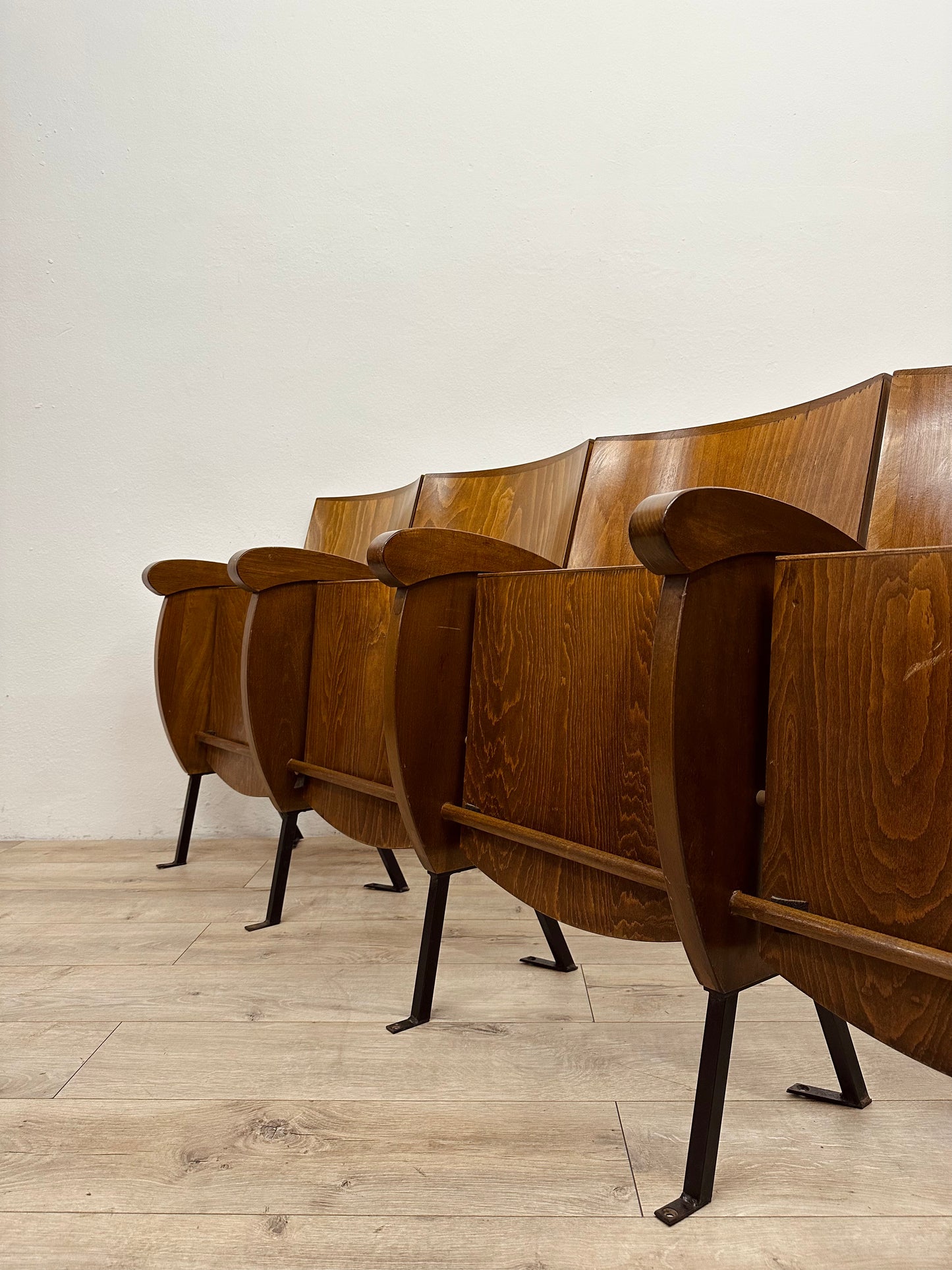 Sedie da cinema da 4 posti, anni 70