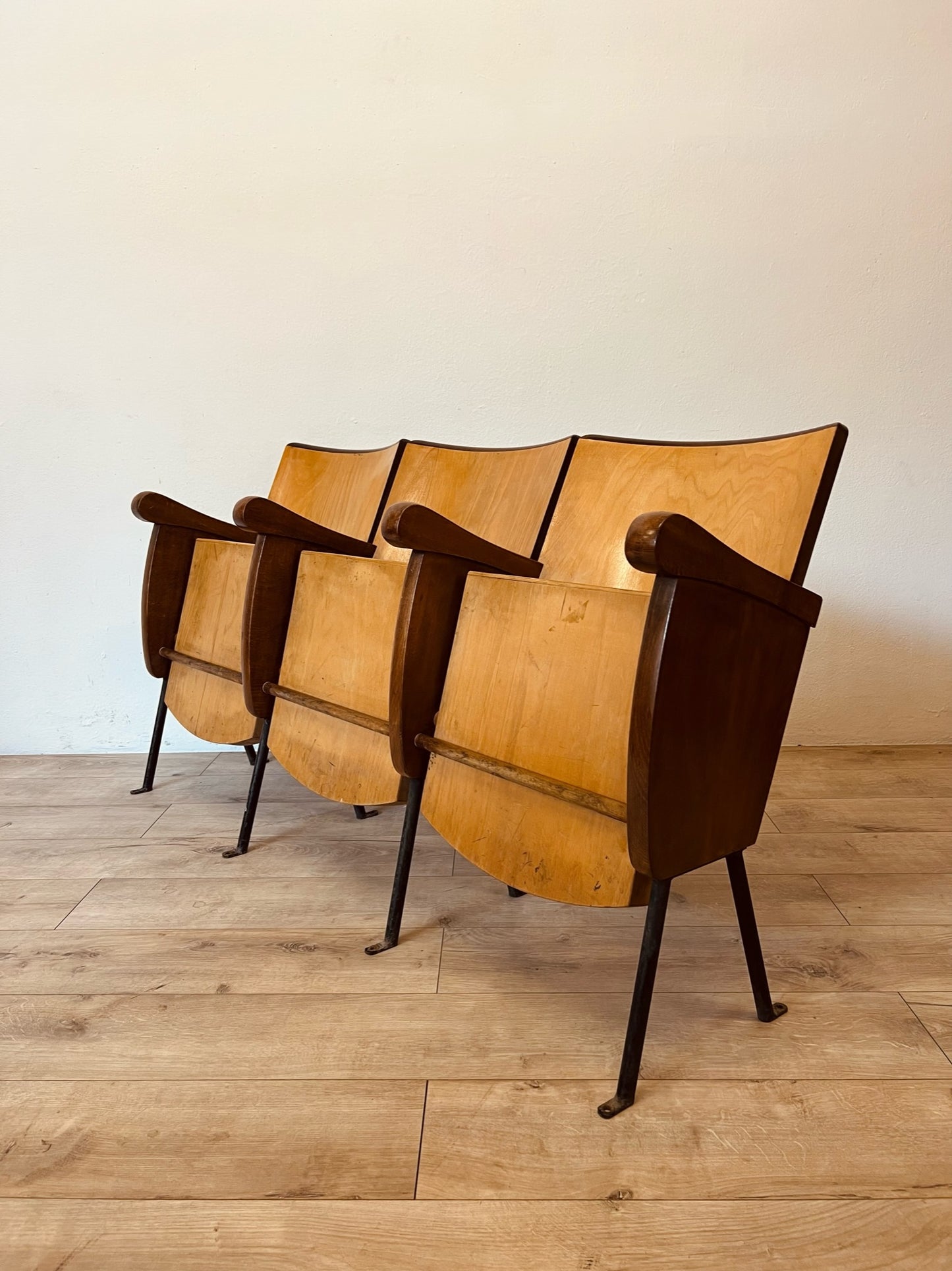 Sedie da cinema da 3 posti, anni ‘60