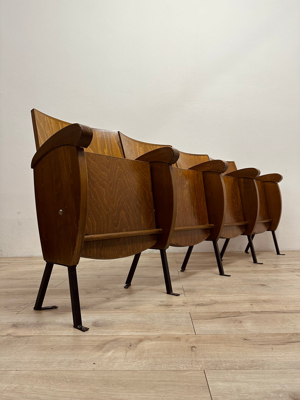 Sedie da cinema da 4 posti, anni 70