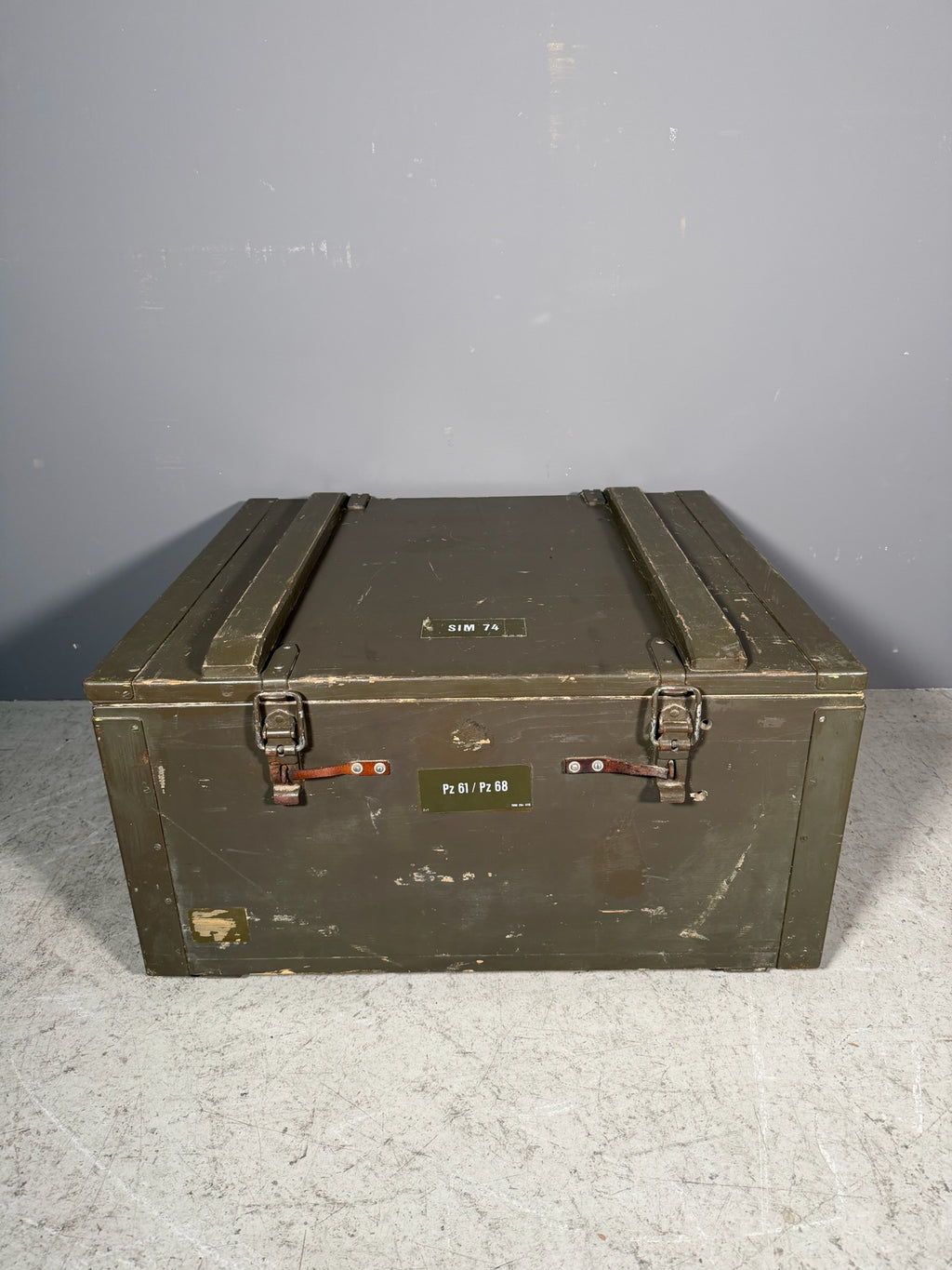 Cassa militare in legno
