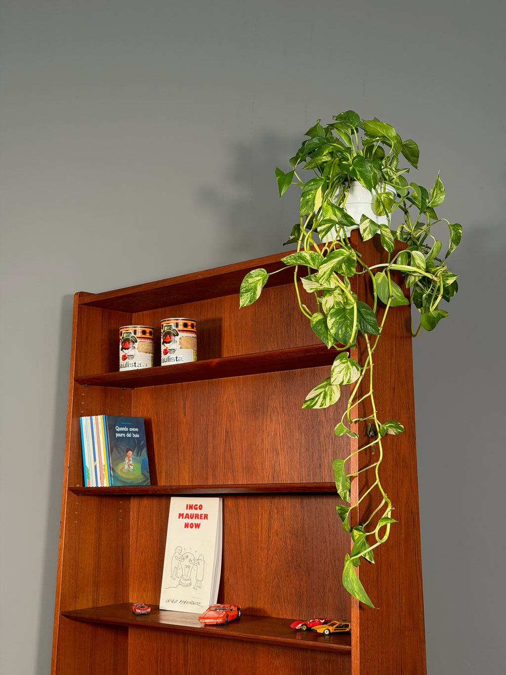 Libreria in teak di Johannes Sorth