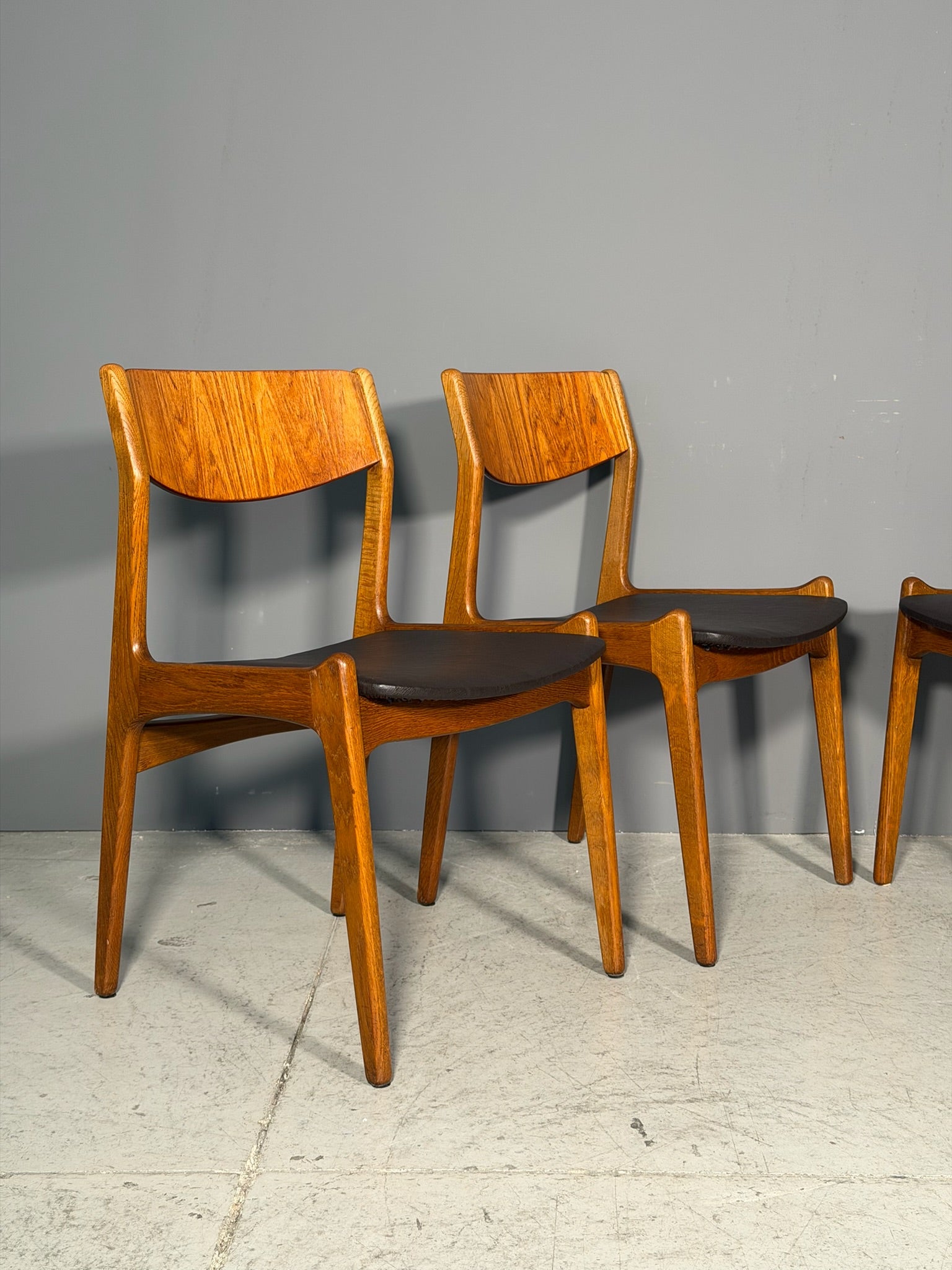 Set di 4 sedie danesi in palissandro