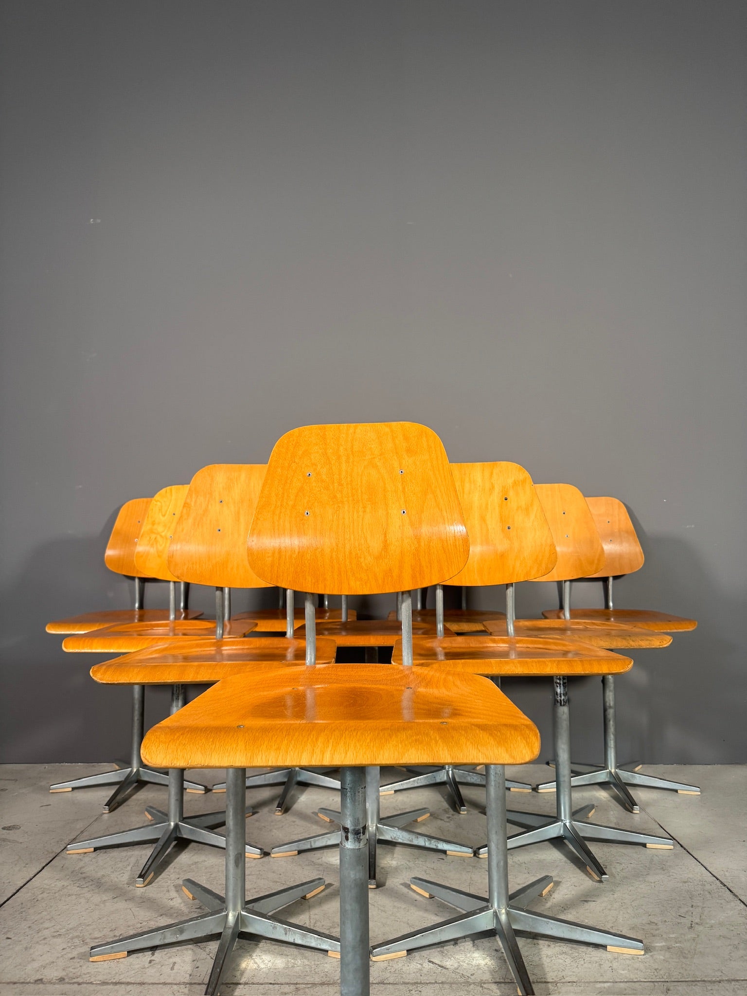 Sedia da scuola vintage