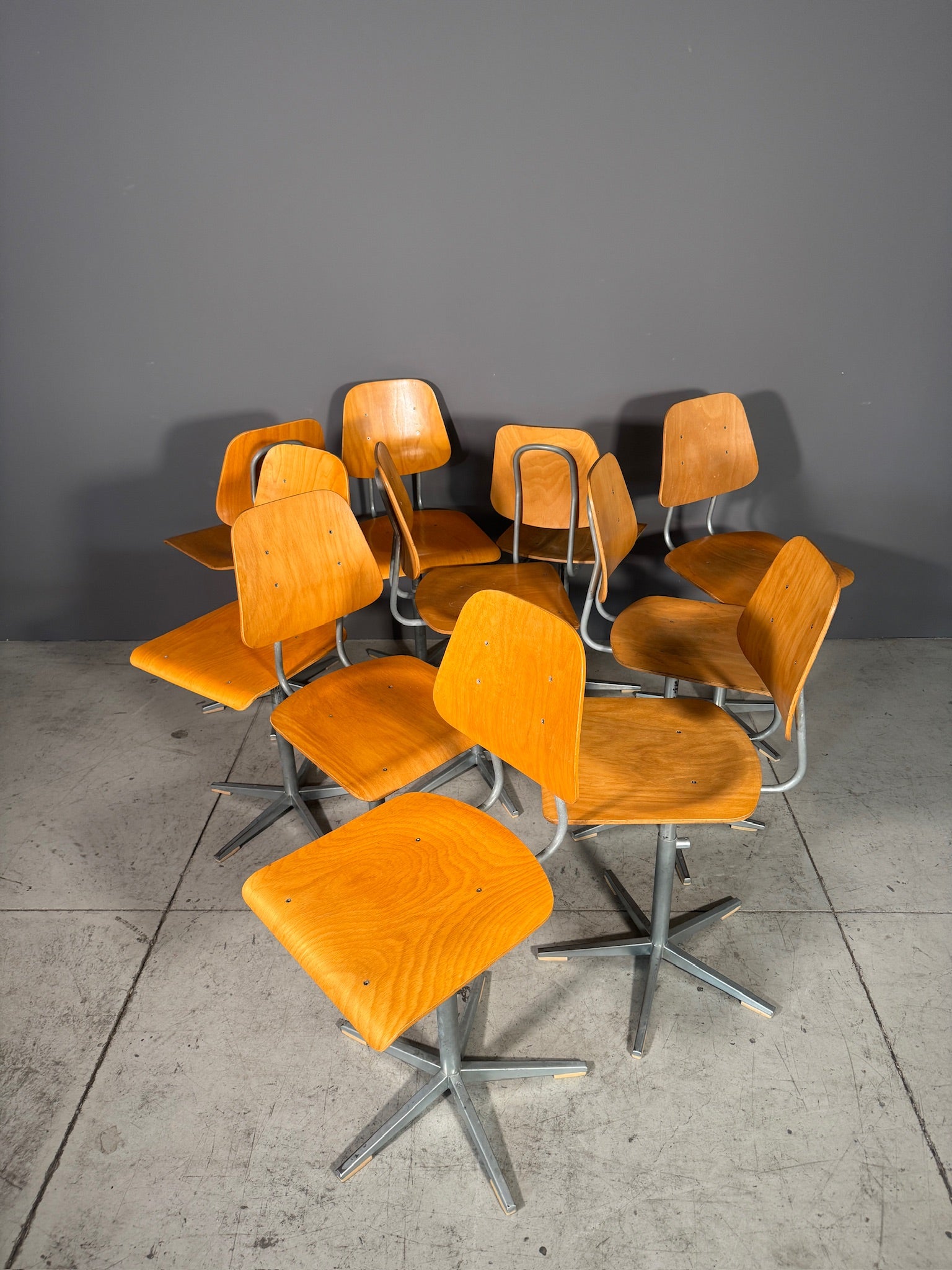 Sedia da scuola vintage