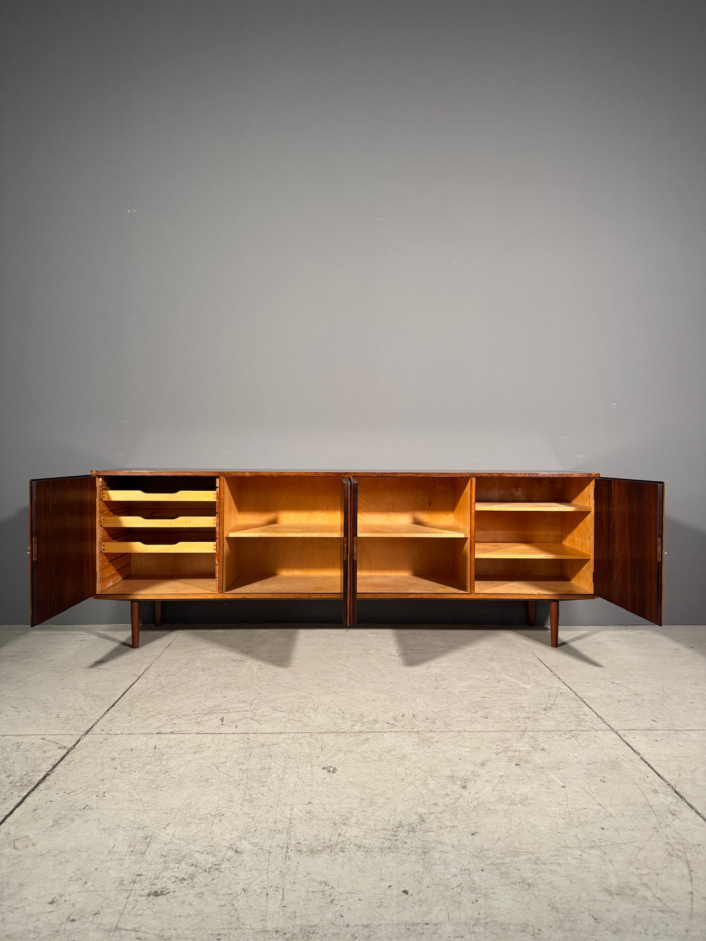 Sideboard danese in palissandro