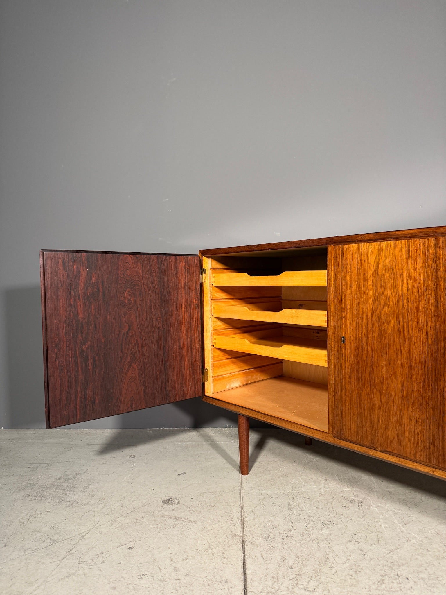 Sideboard danese in palissandro