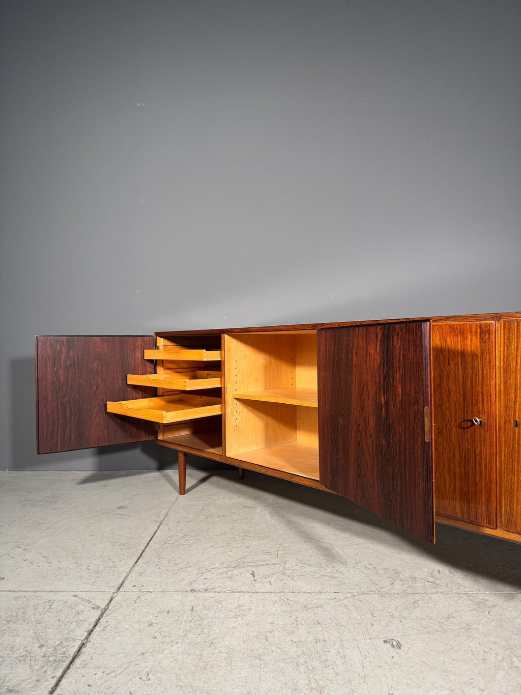 Sideboard danese in palissandro