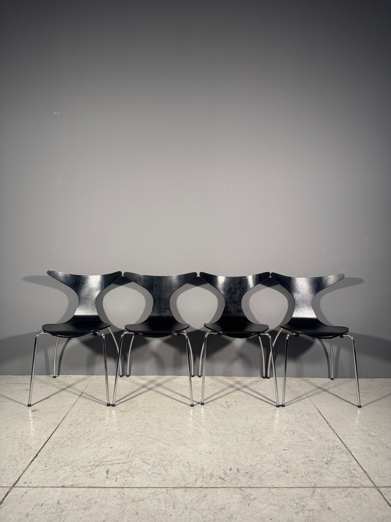 Set di 4 sedie danesi anni 70