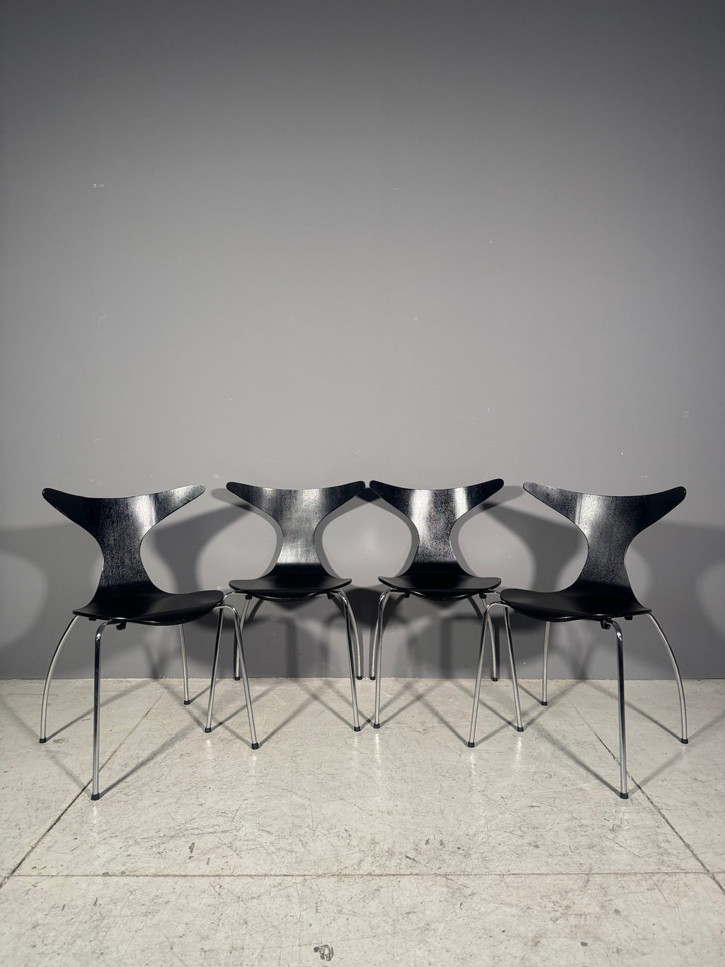 Set di 4 sedie danesi anni 70