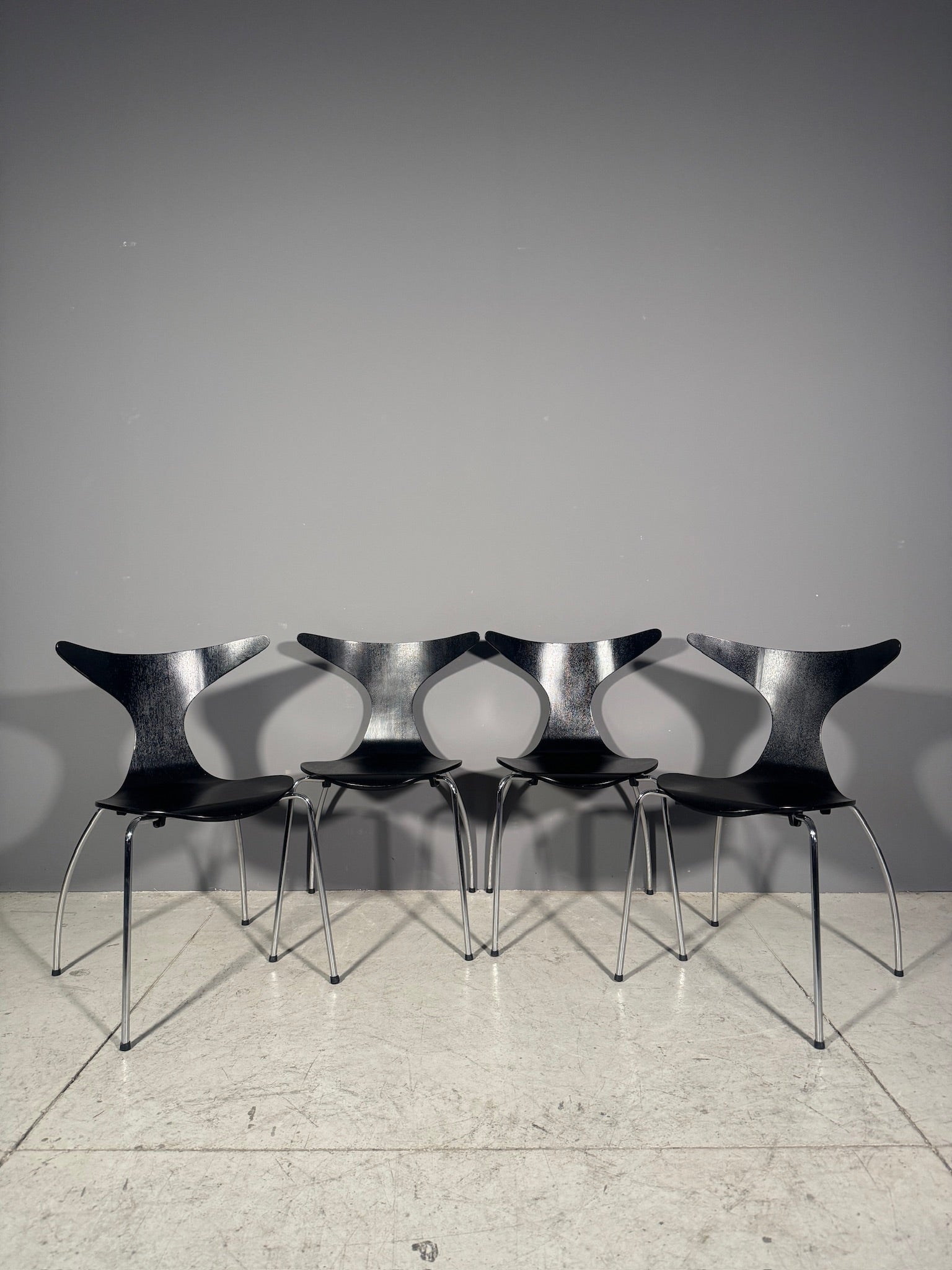 Set di 4 sedie danesi anni 70