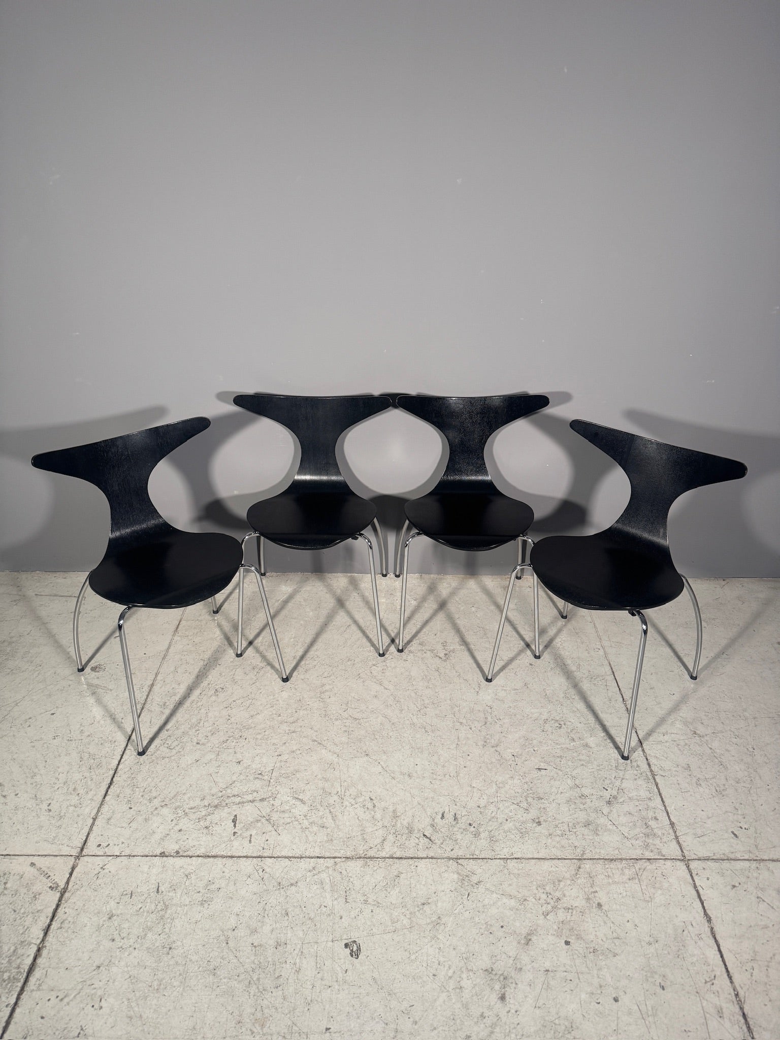 Set di 4 sedie danesi anni 70