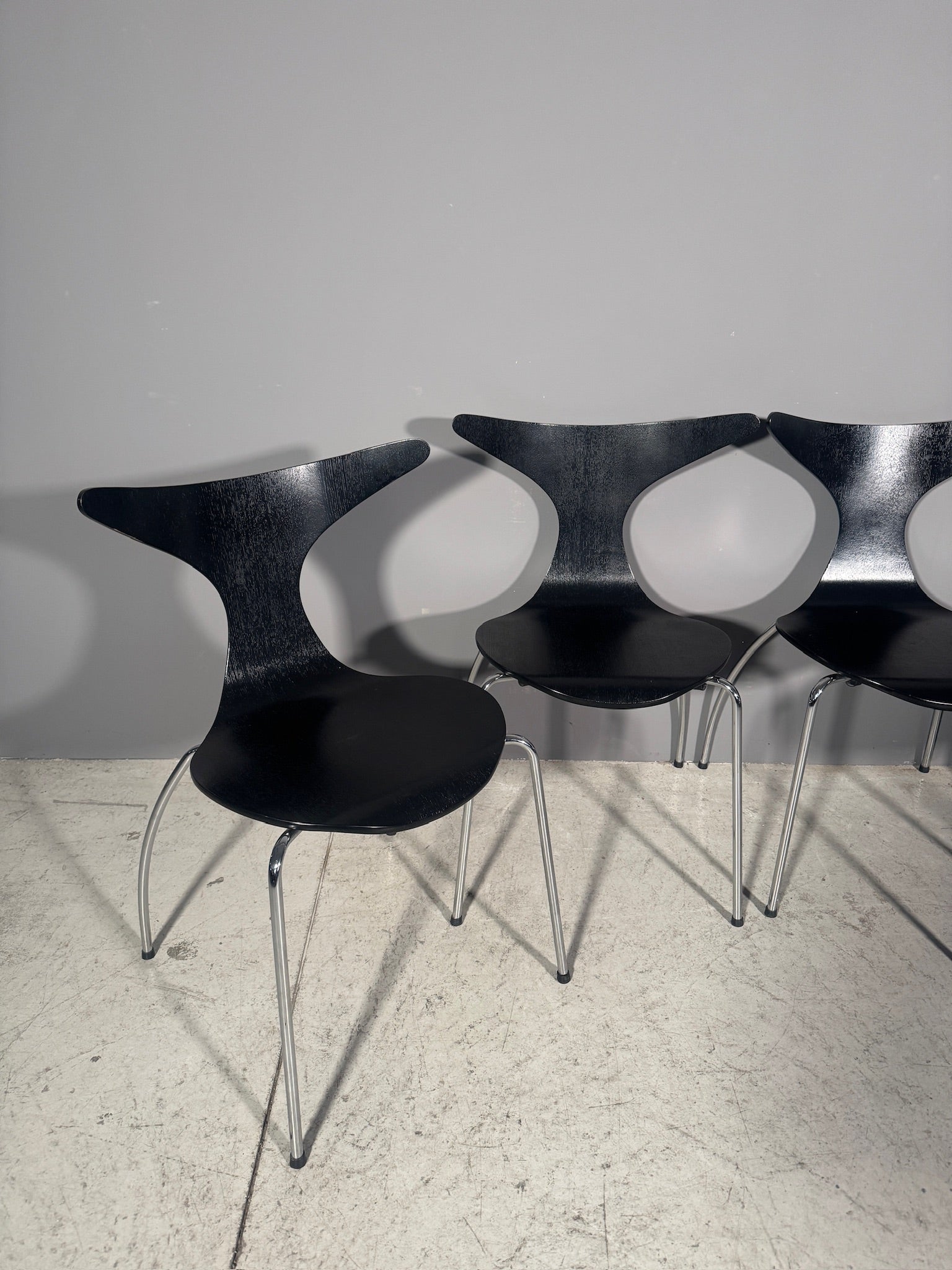 Set di 4 sedie danesi anni 70