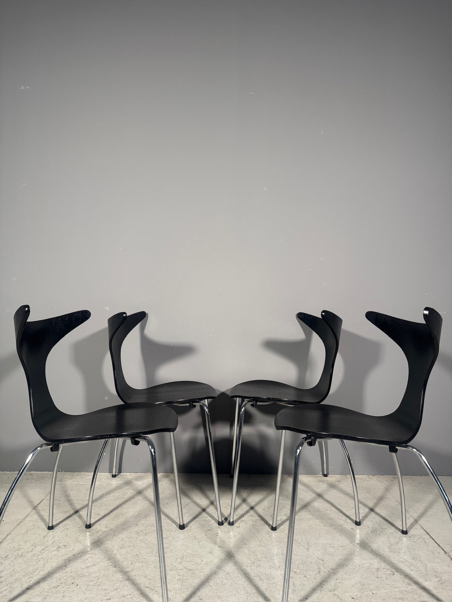 Set di 4 sedie danesi anni 70