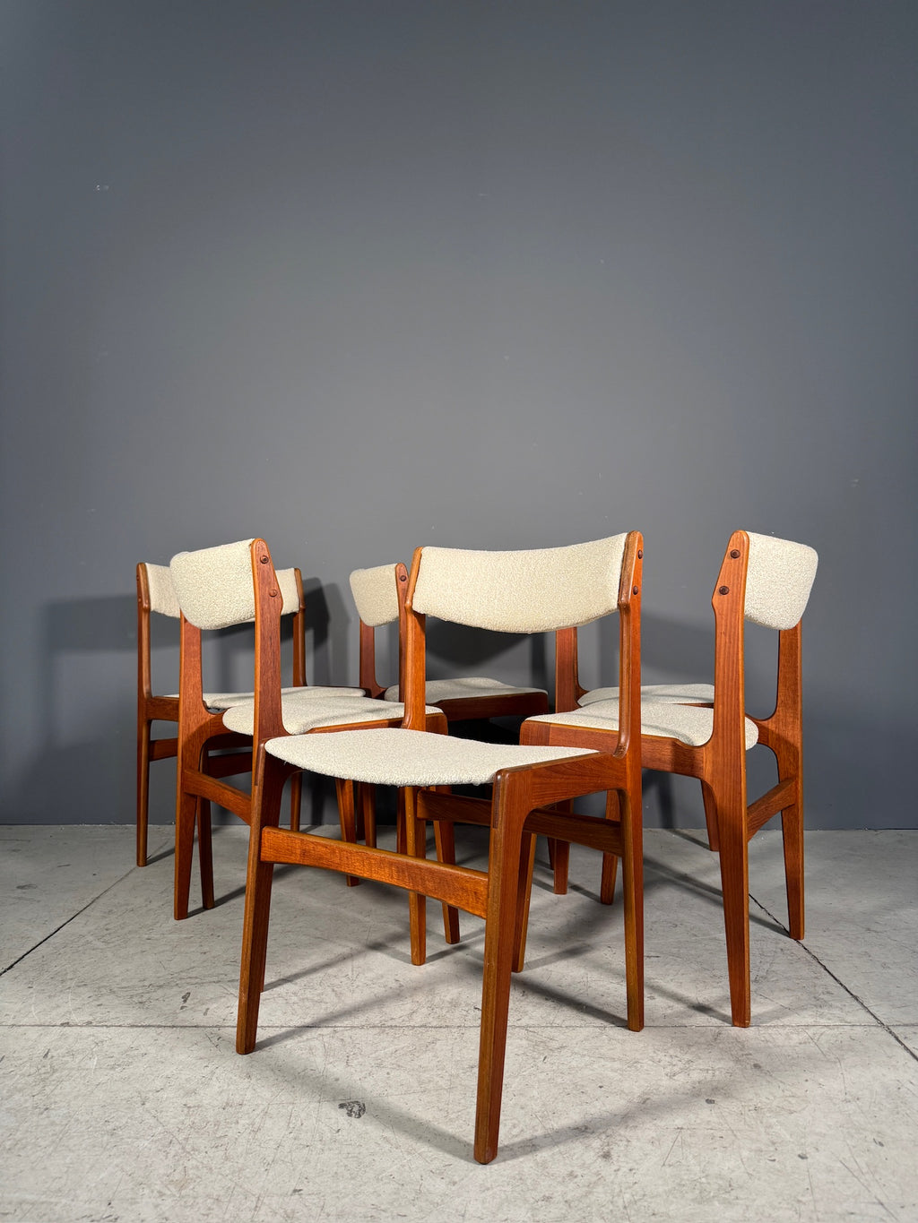 Sedia danese in teak anni 70