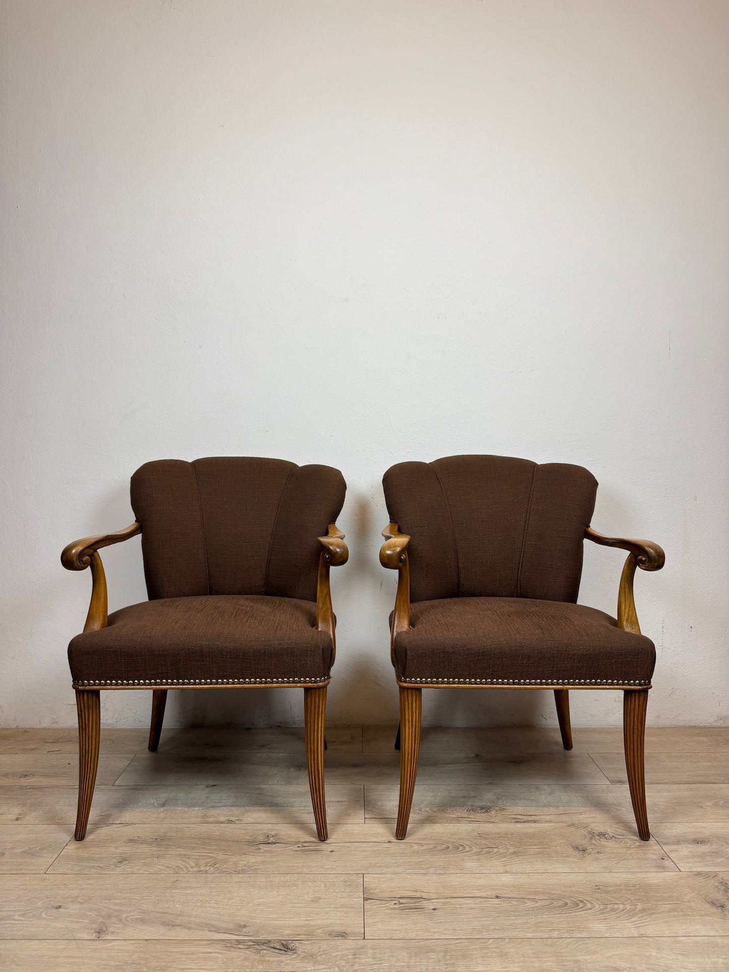 Coppia di poltrone Art Deco