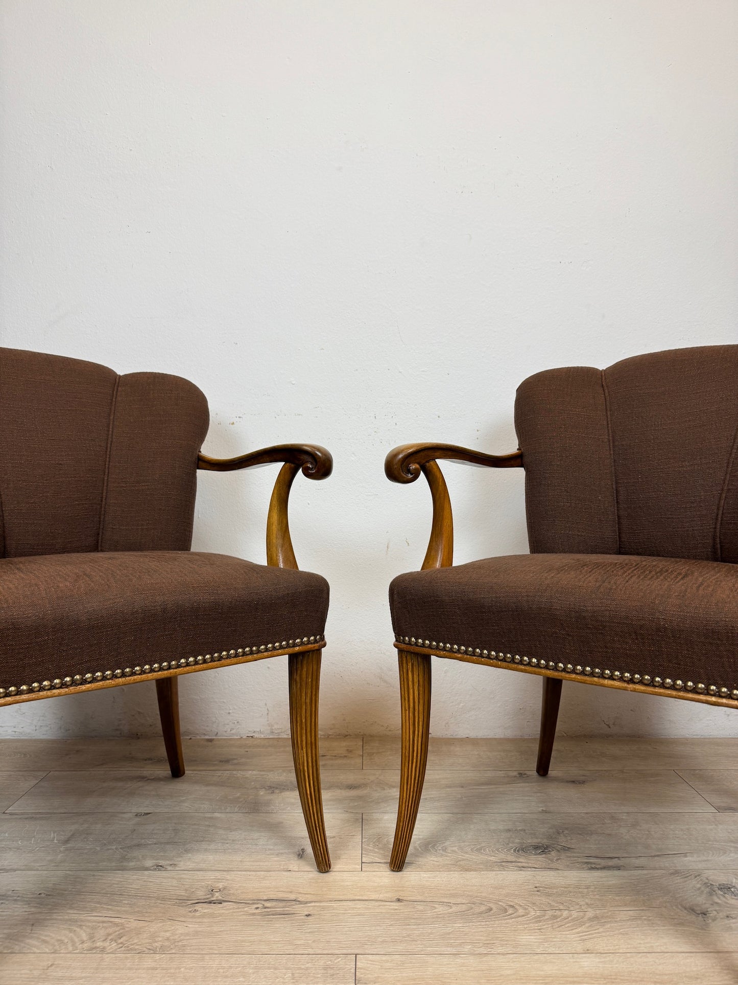 Coppia di poltrone Art Deco