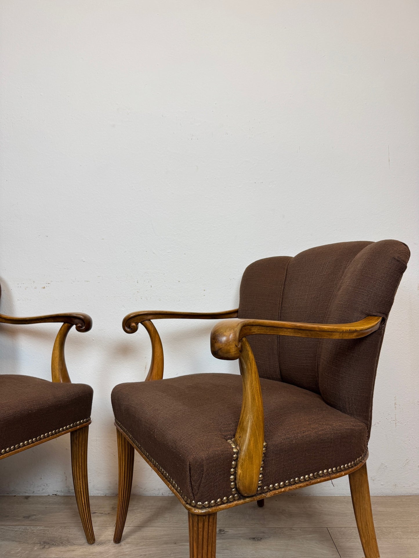 Coppia di poltrone Art Deco