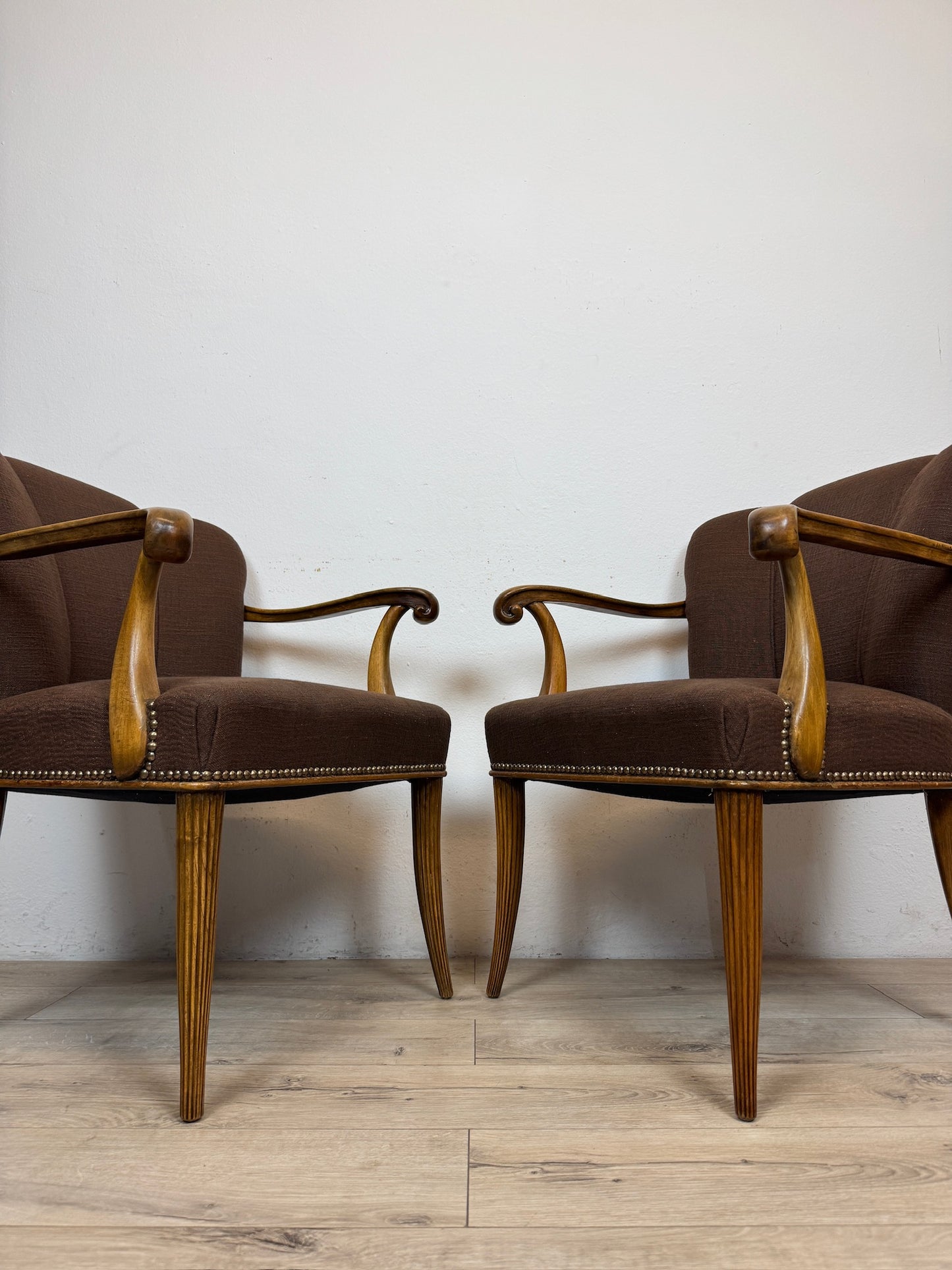 Coppia di poltrone Art Deco