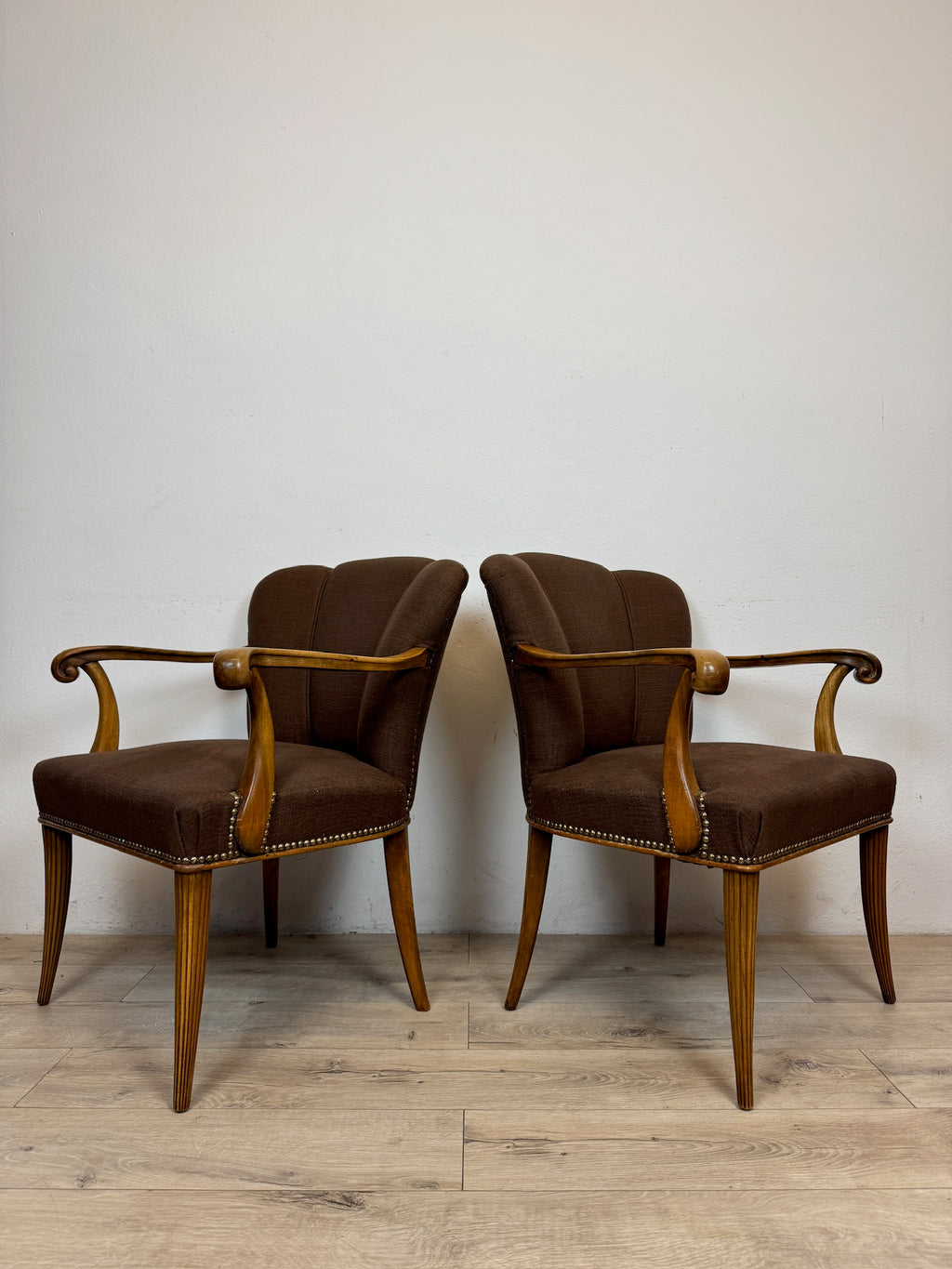 Coppia di poltrone Art Deco