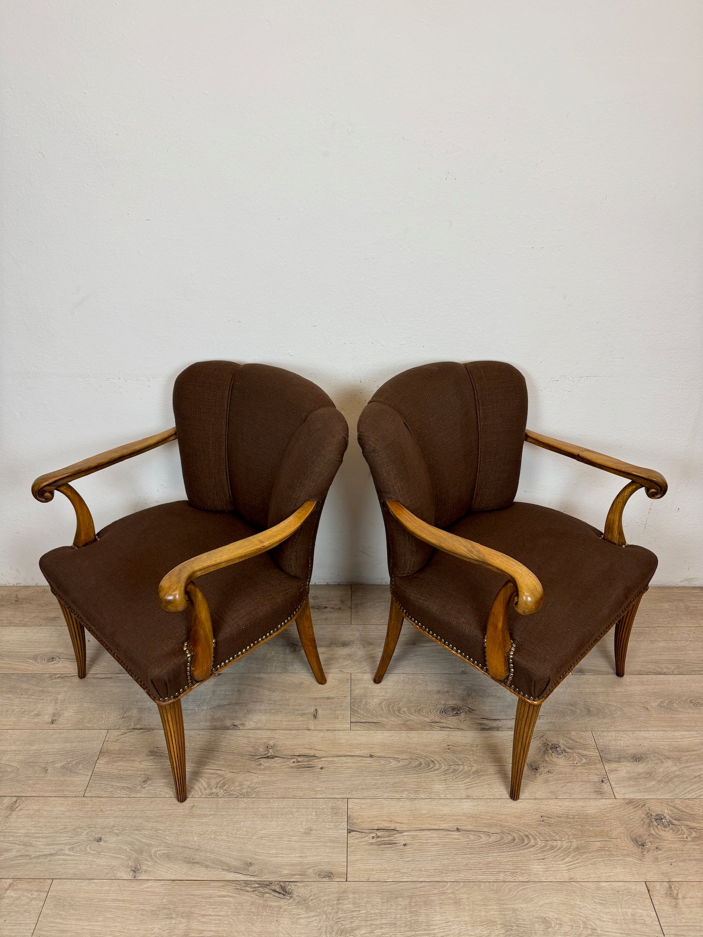 Coppia di poltrone Art Deco