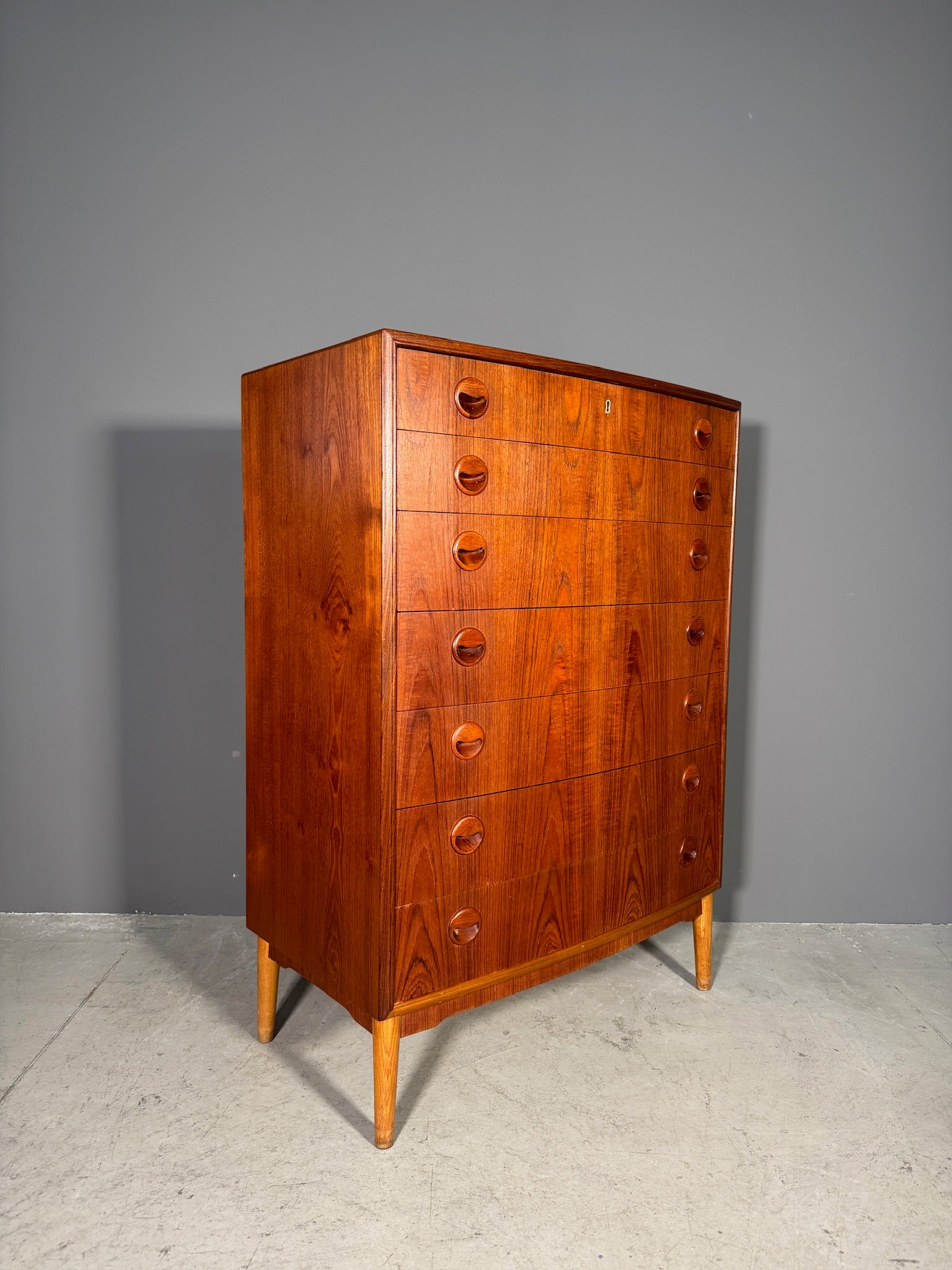 Cassettiera in teak di Kai Kristiansen