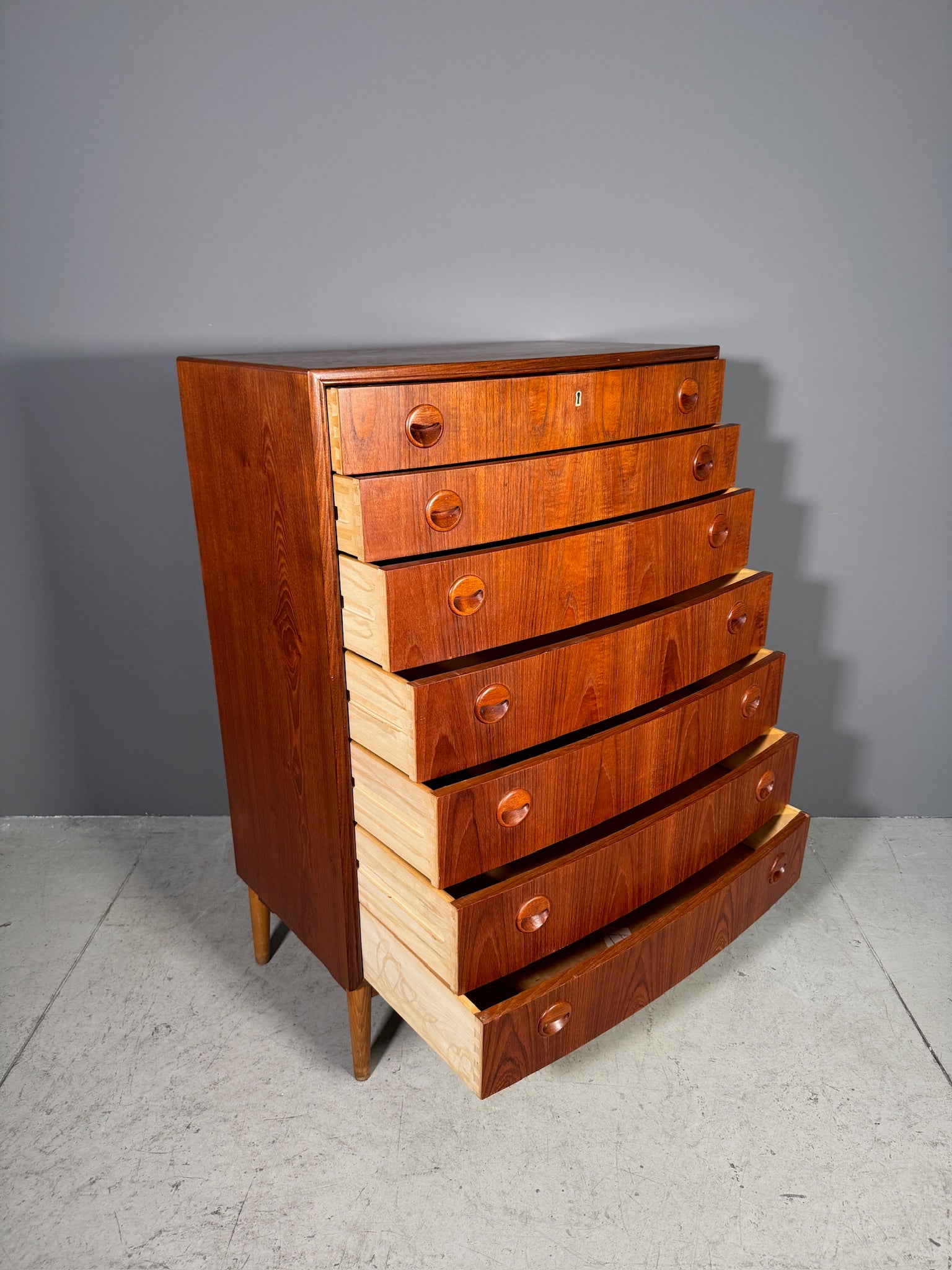 Cassettiera in teak di Kai Kristiansen