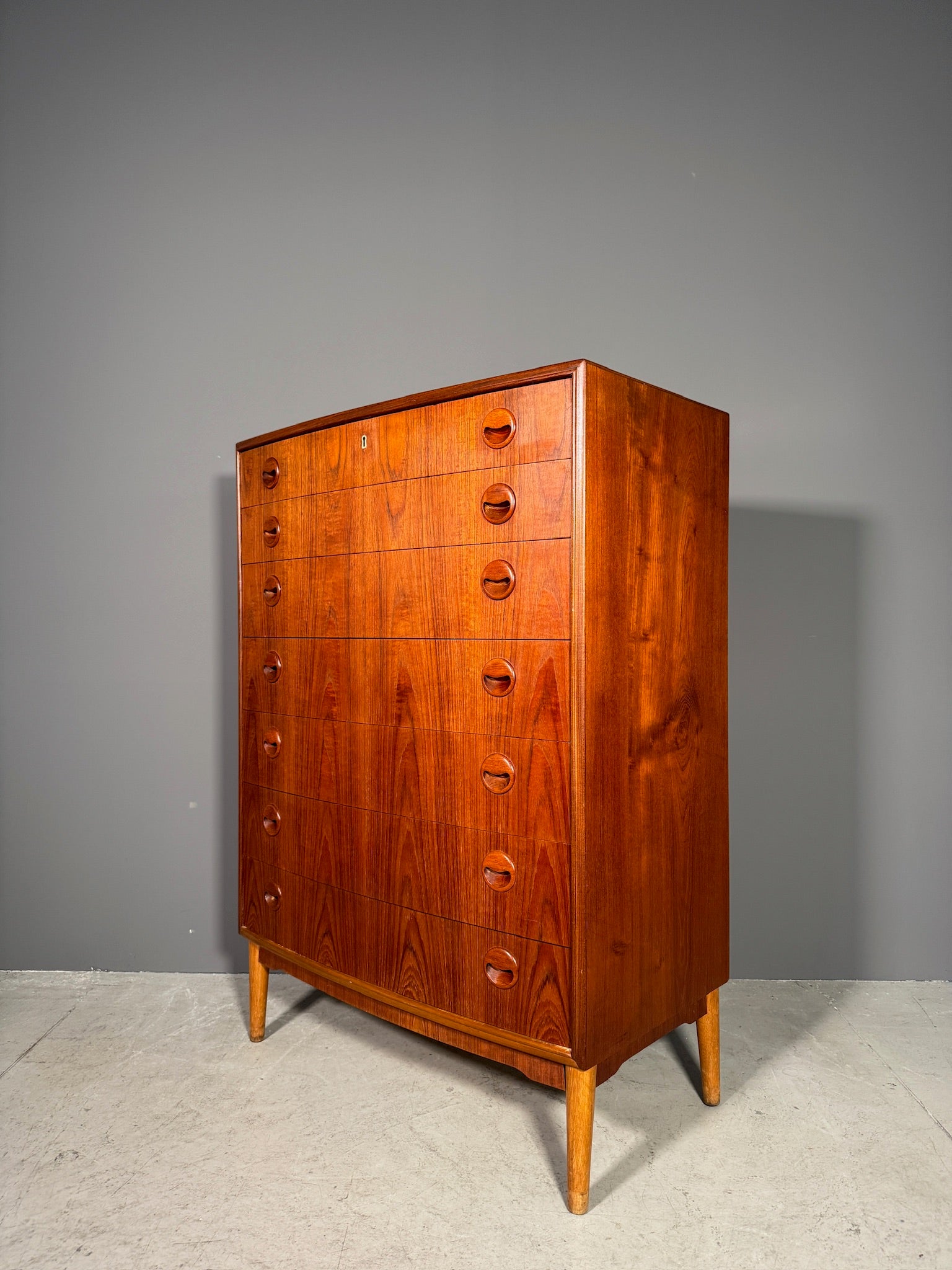 Cassettiera in teak di Kai Kristiansen