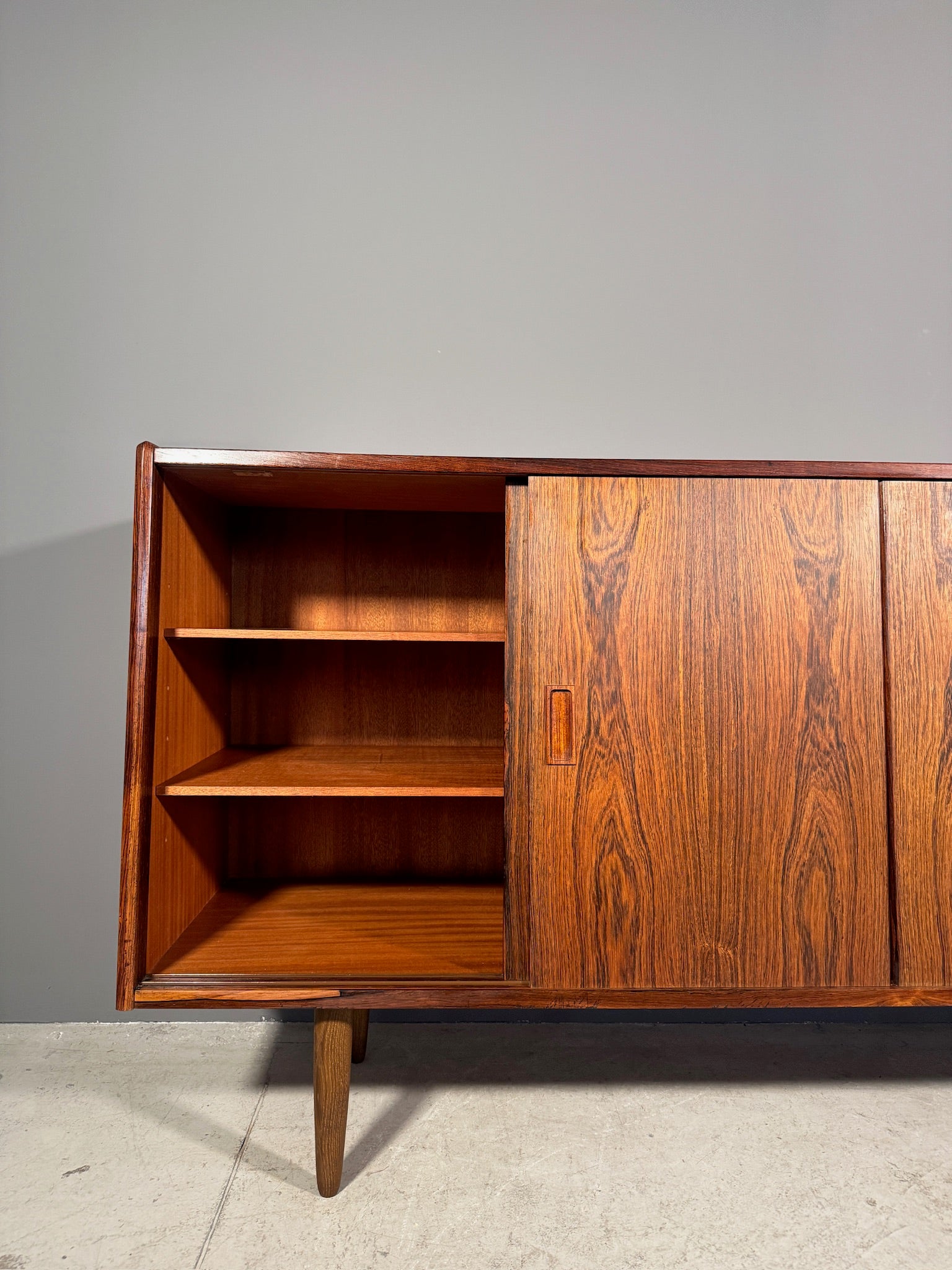 Sideboard danese in palissandro