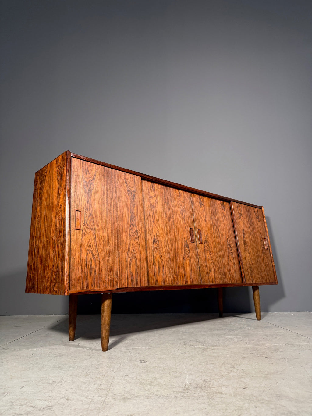 Sideboard danese in palissandro