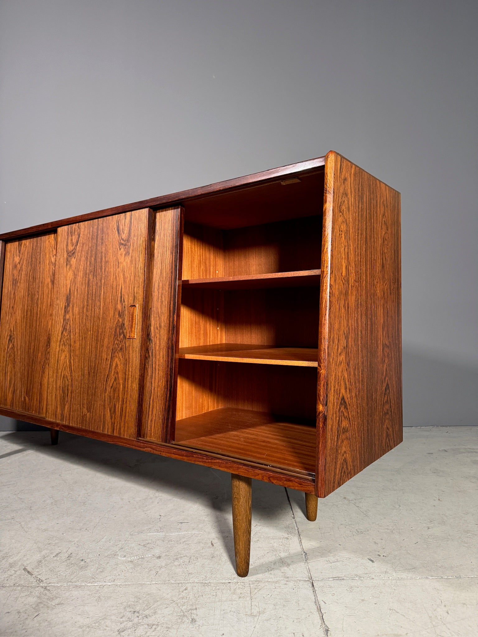 Sideboard danese in palissandro
