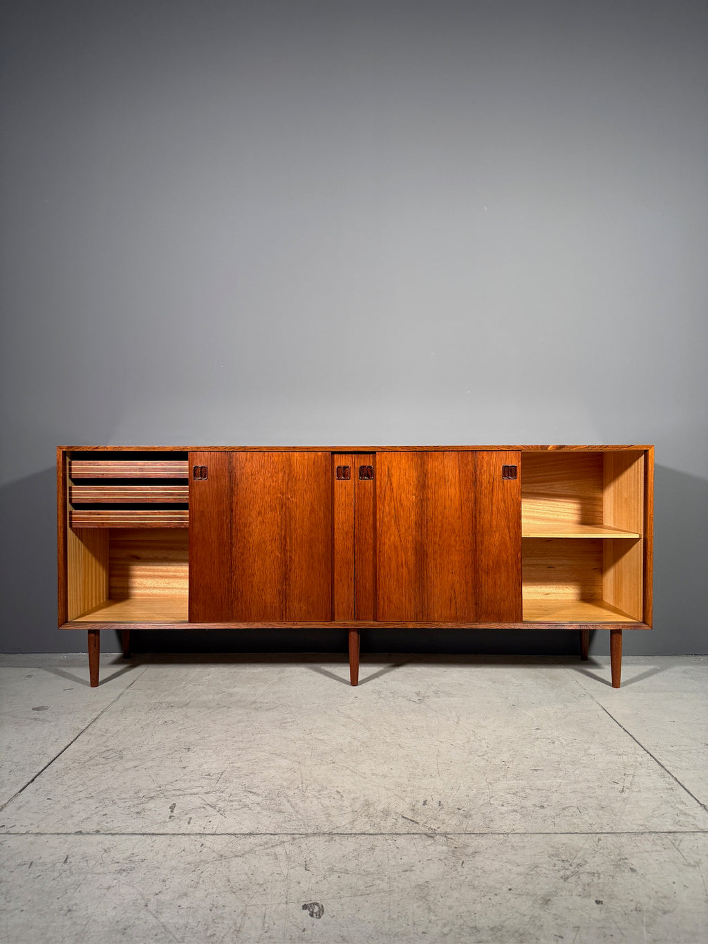 Sideboard danese in palissandro