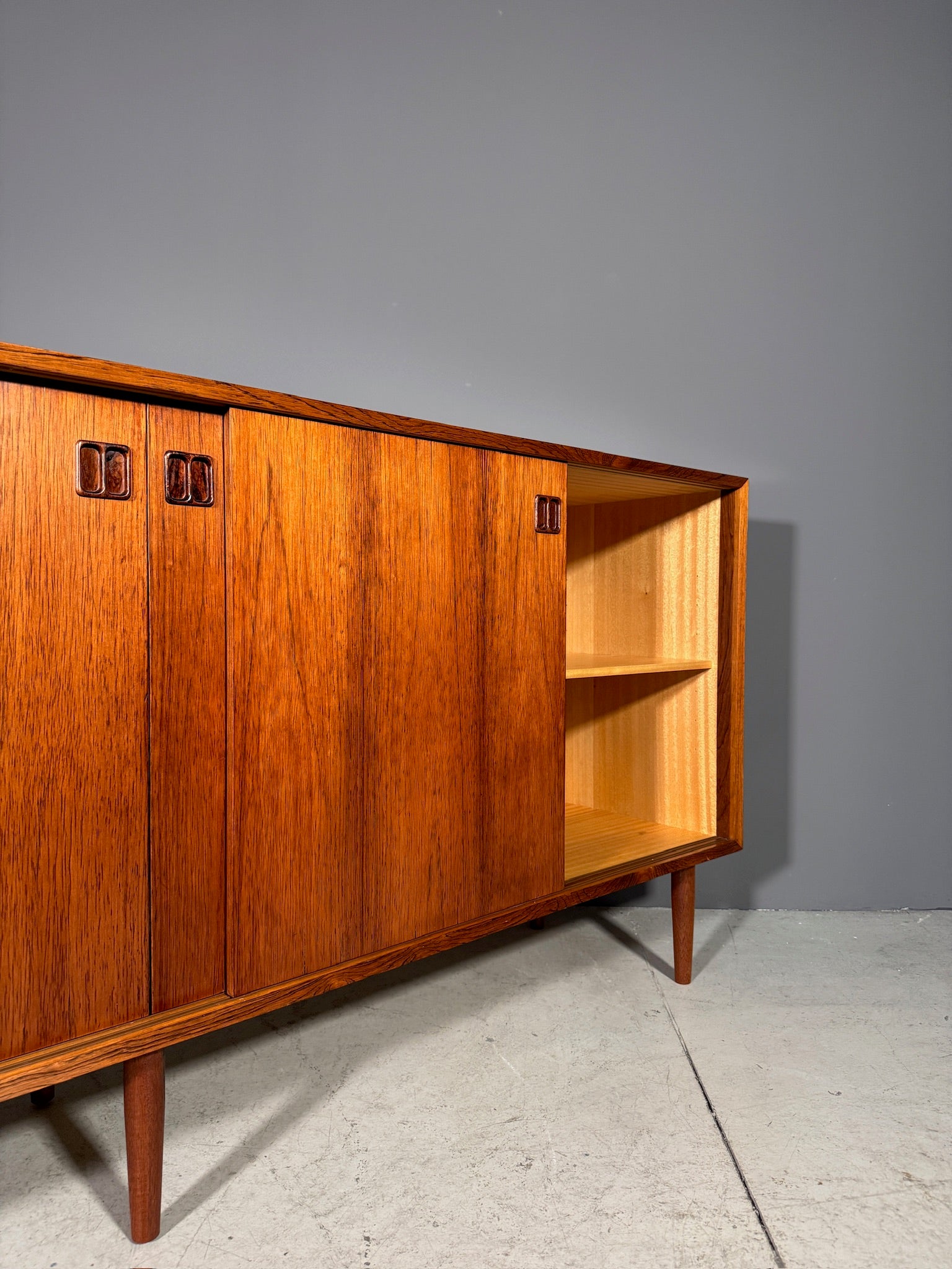 Sideboard danese in palissandro