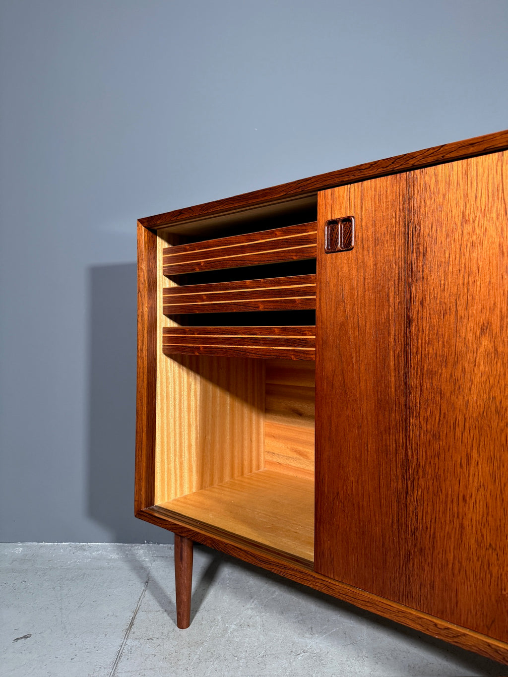 Sideboard danese in palissandro