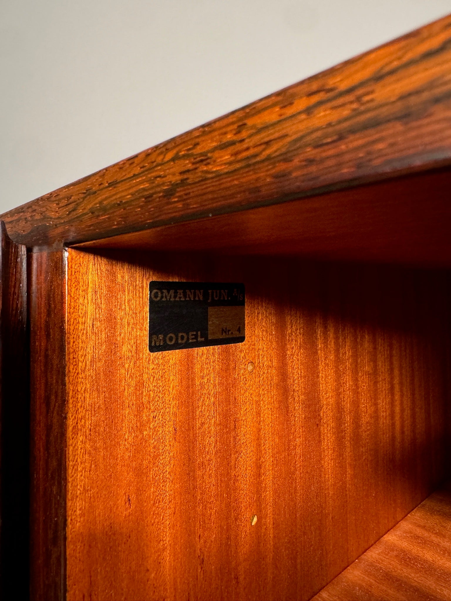 Sideboard in palissandro di Omann Jun