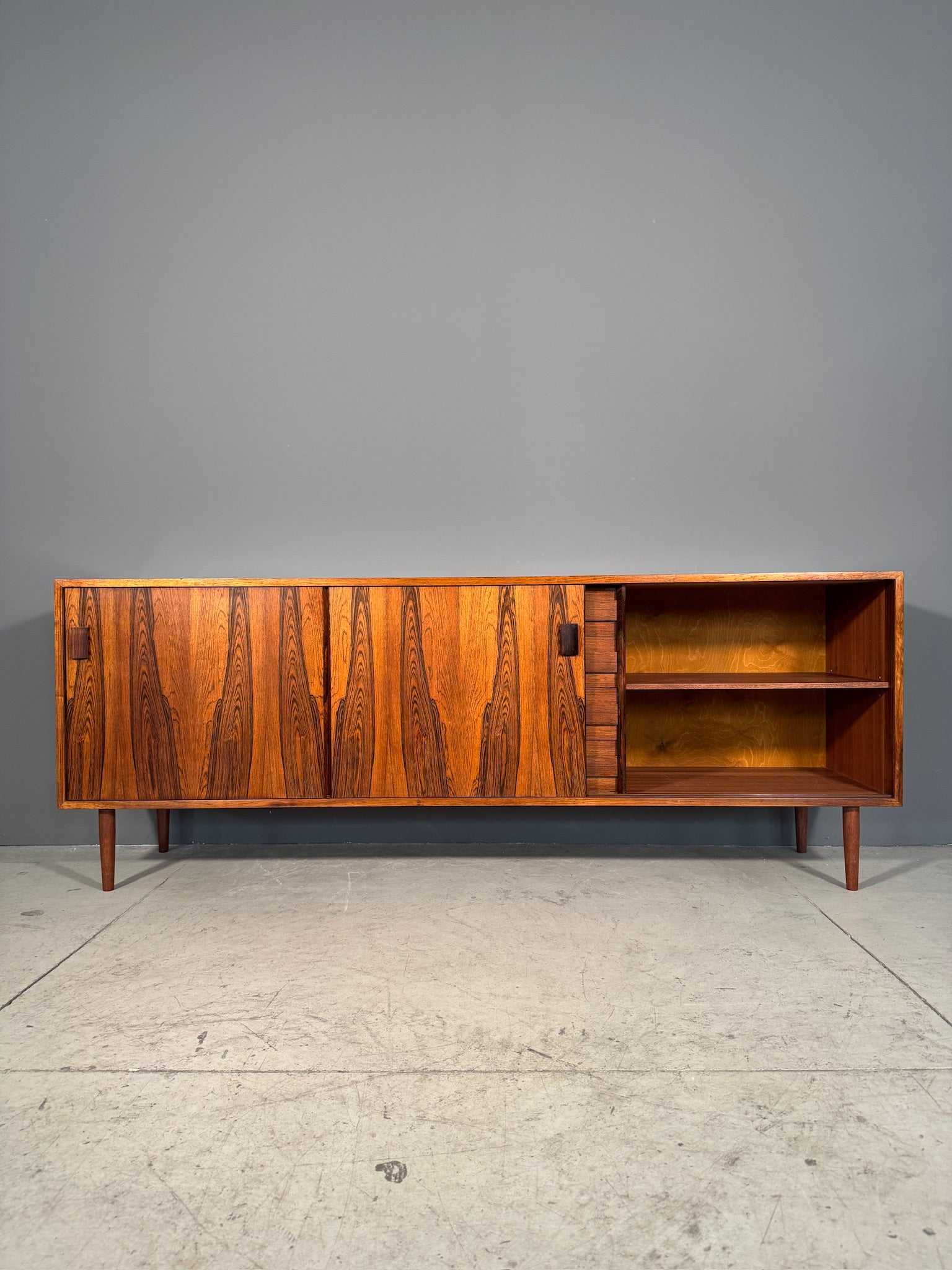 Sideboard danese in palissandro