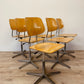 Sedia da scuola girevole anni 70